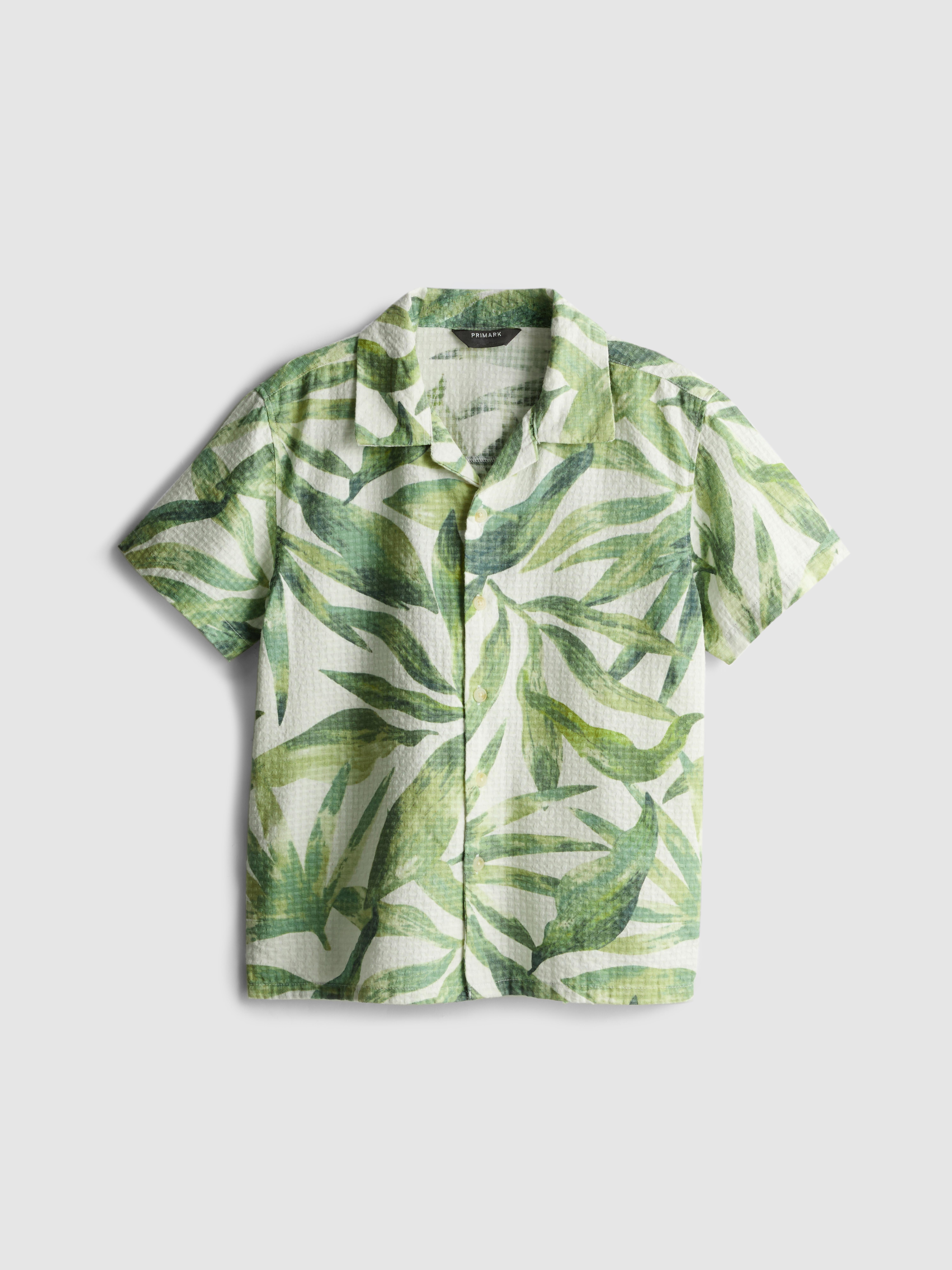 7-15yrs | Pure Cotton Textured Printed Shirt