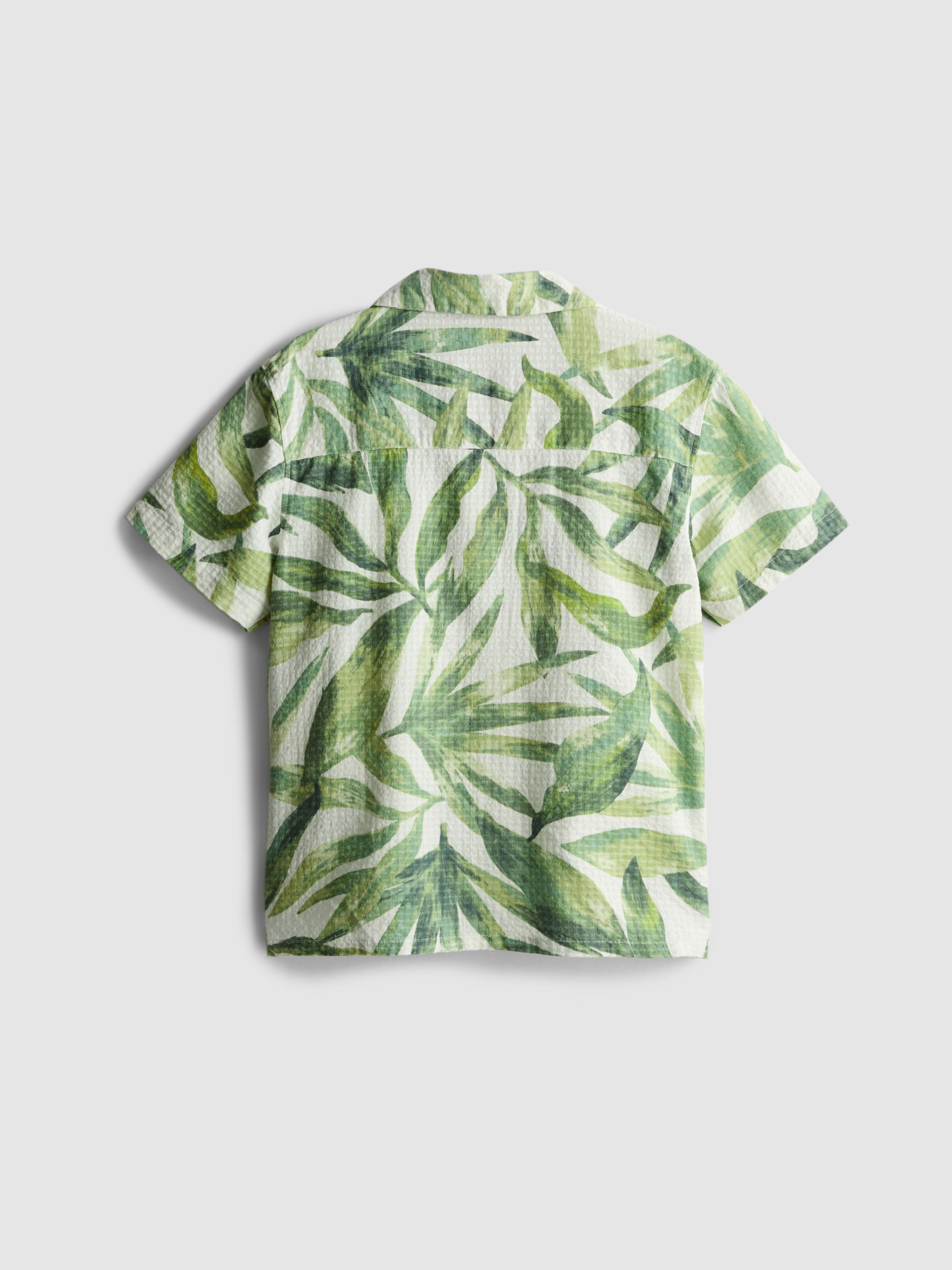 7-15yrs | Pure Cotton Textured Printed Shirt