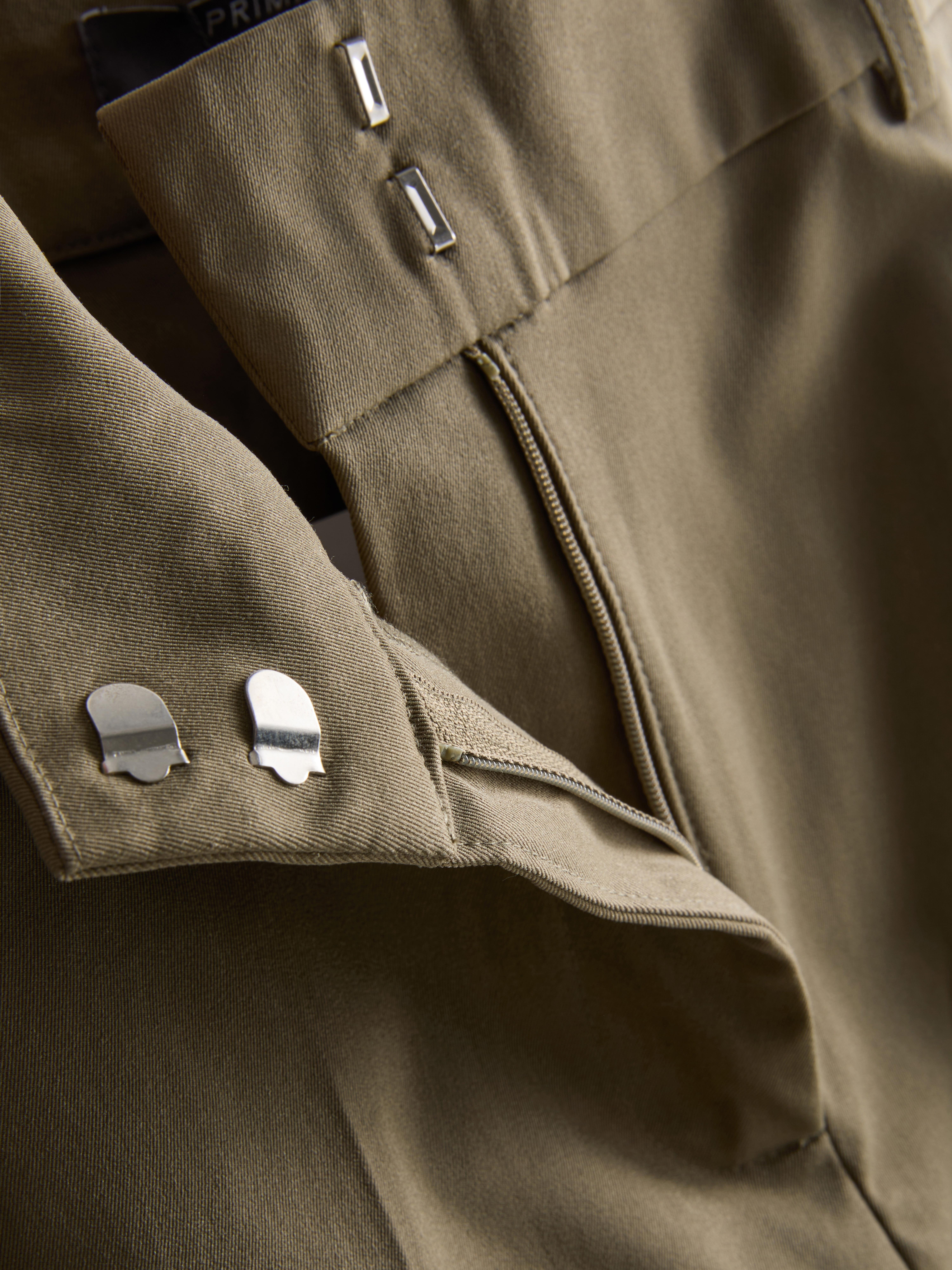 Wide Leg Pleated Belt Detail Pants