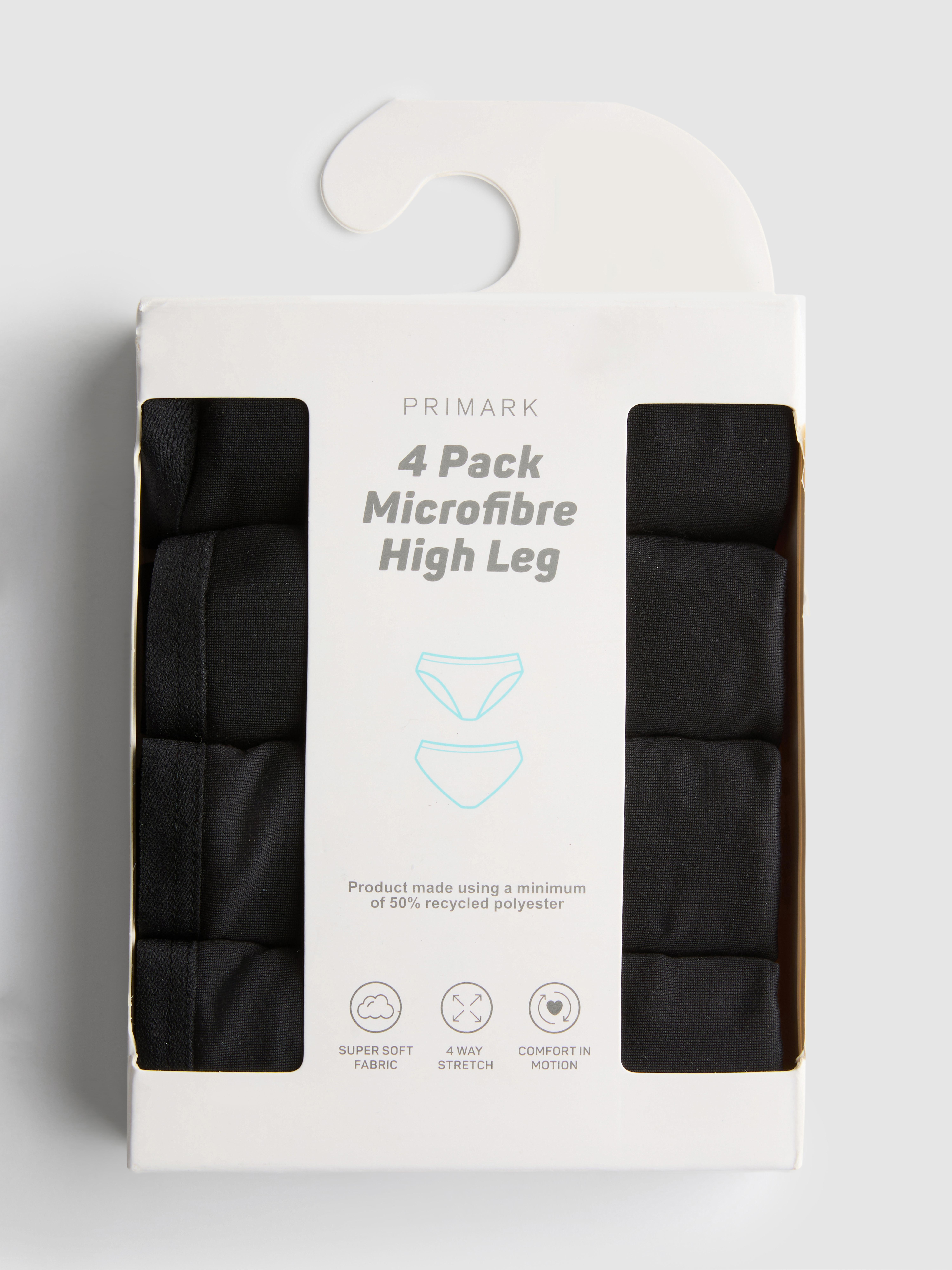 4pk Microfiber High Leg Briefs