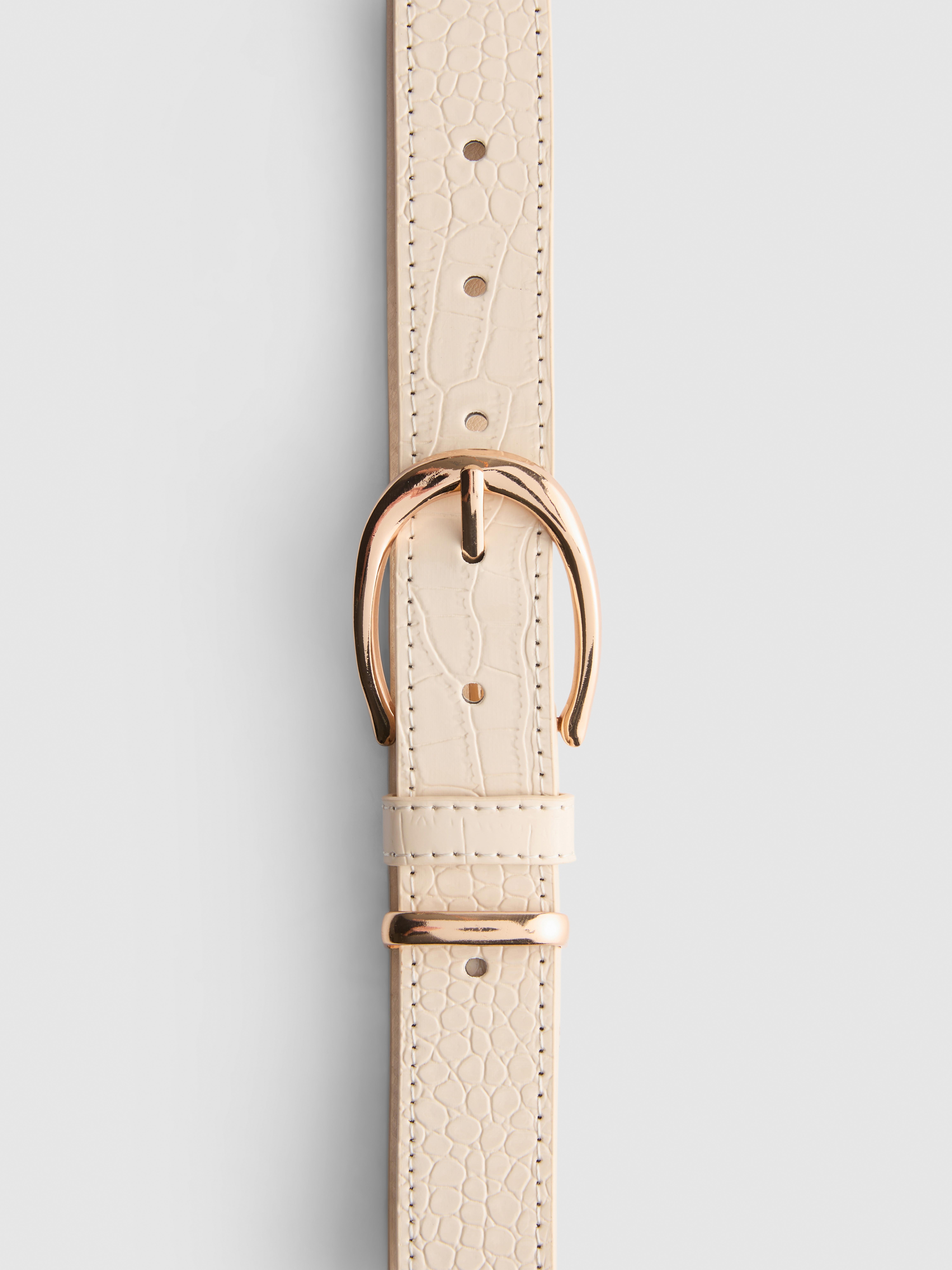 Faux Leather Textured Belt