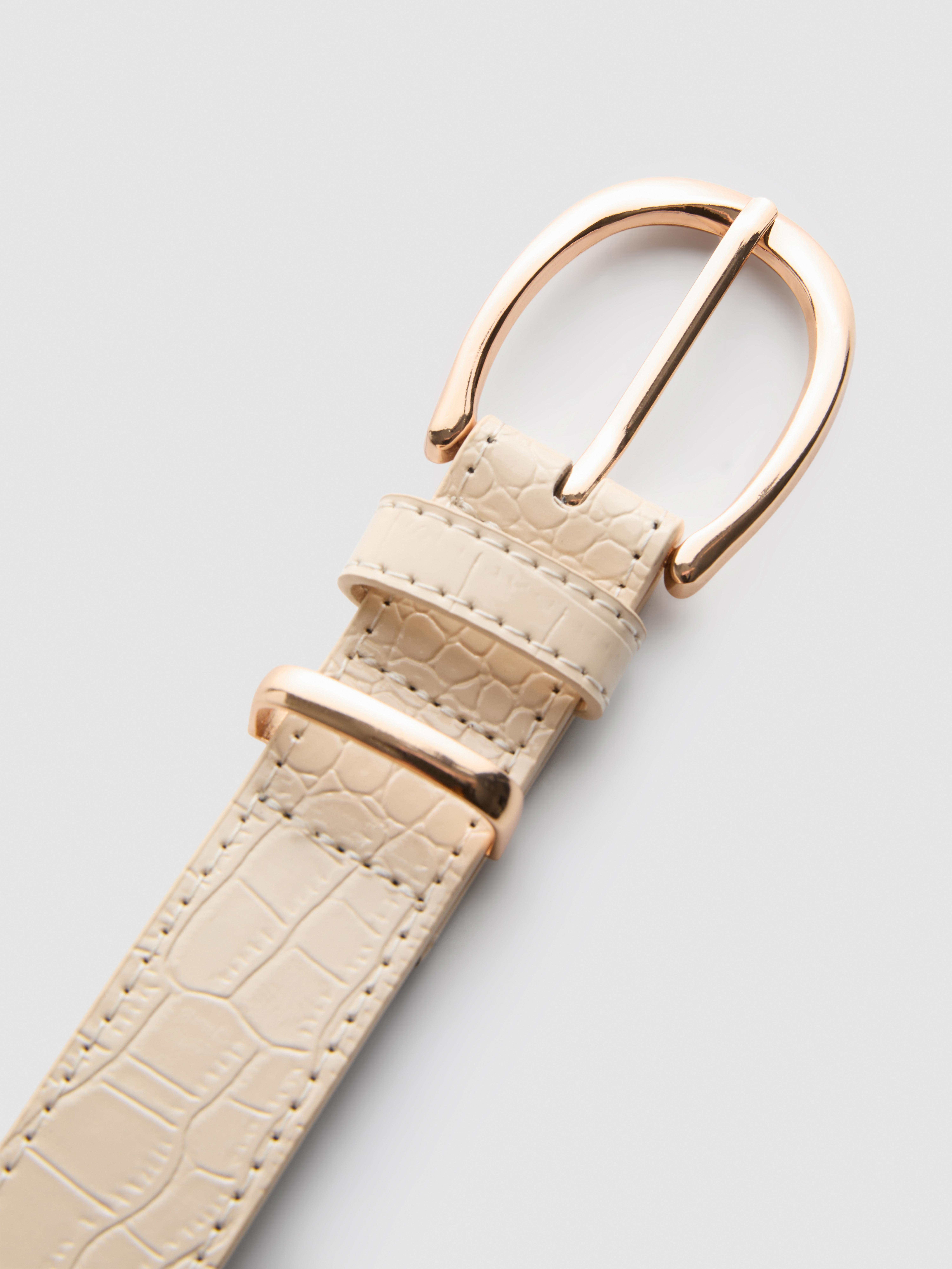 Faux Leather Textured Belt