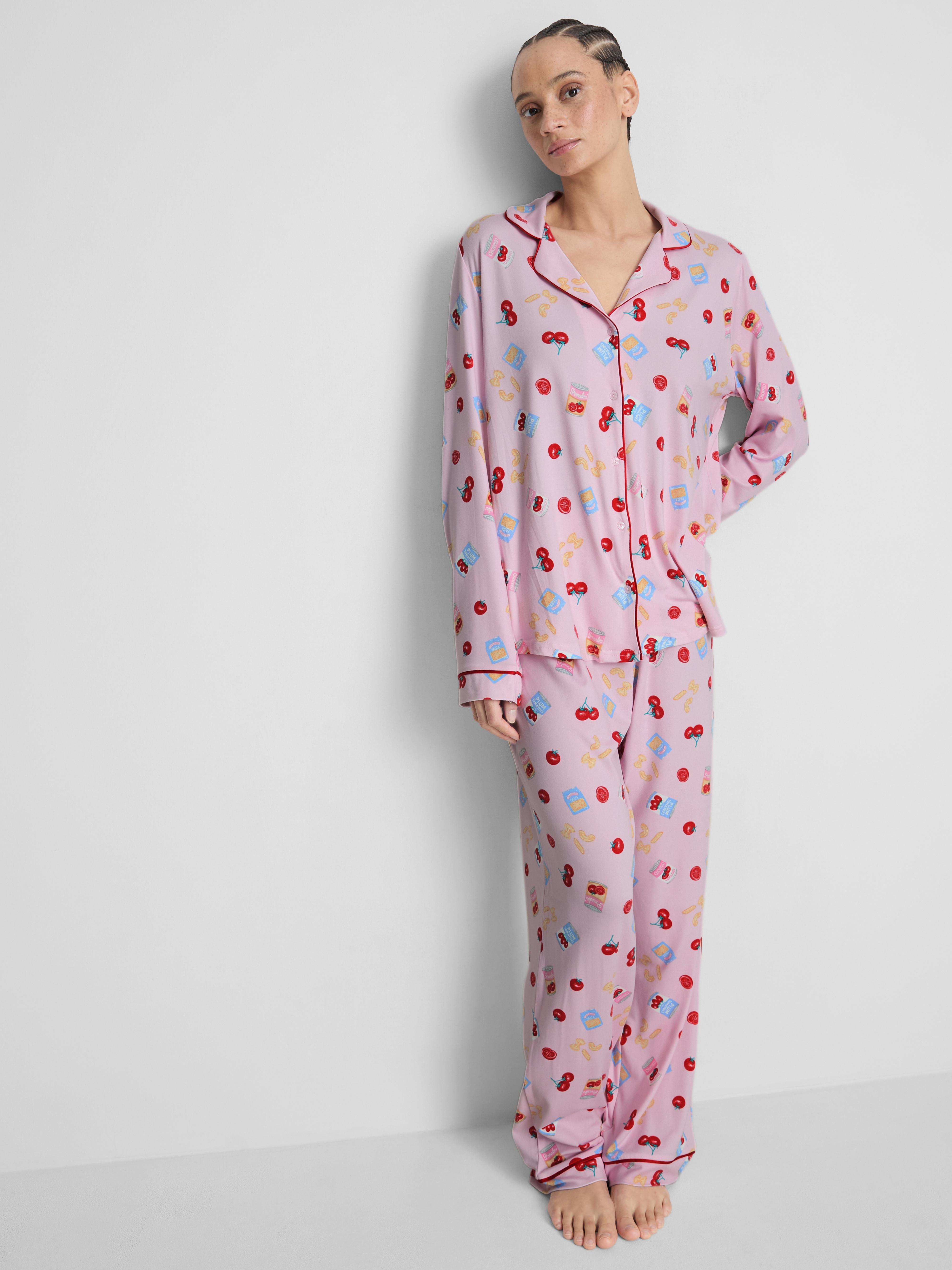 Pantry Print Boyfriend Pyjamas