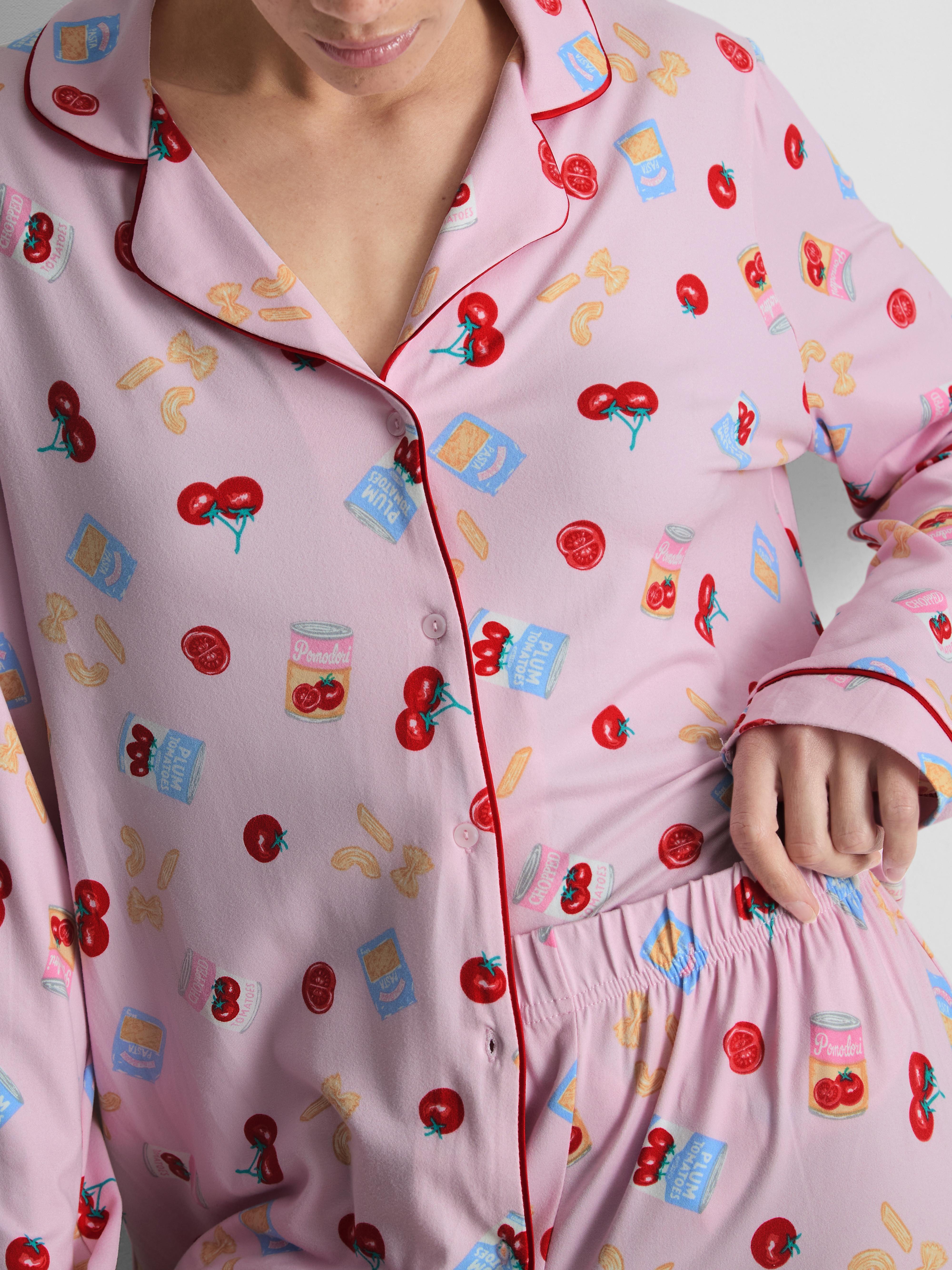 Pantry Print Boyfriend Pajamas