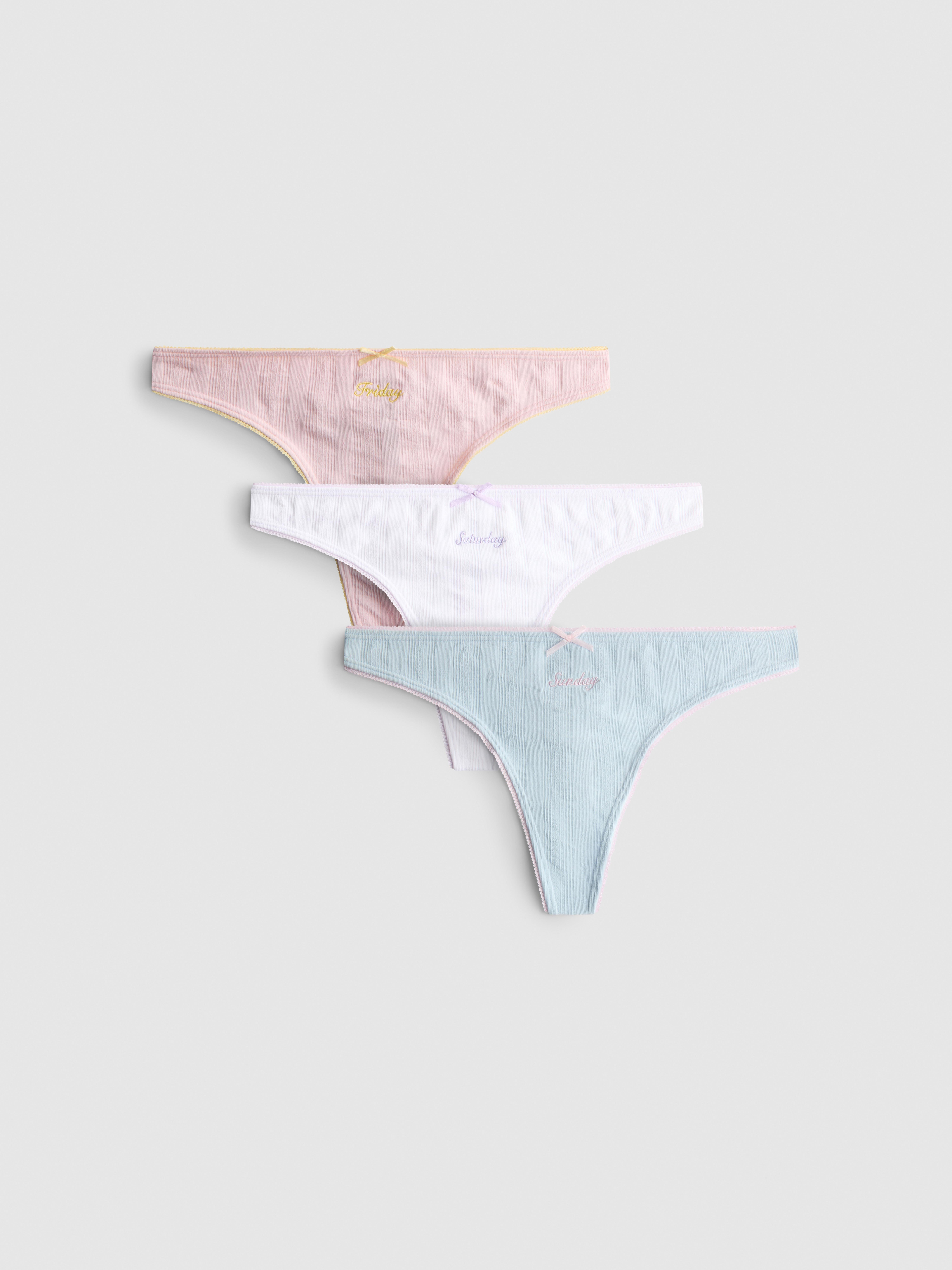 Pack 3 tangas sortidas malha geométrica