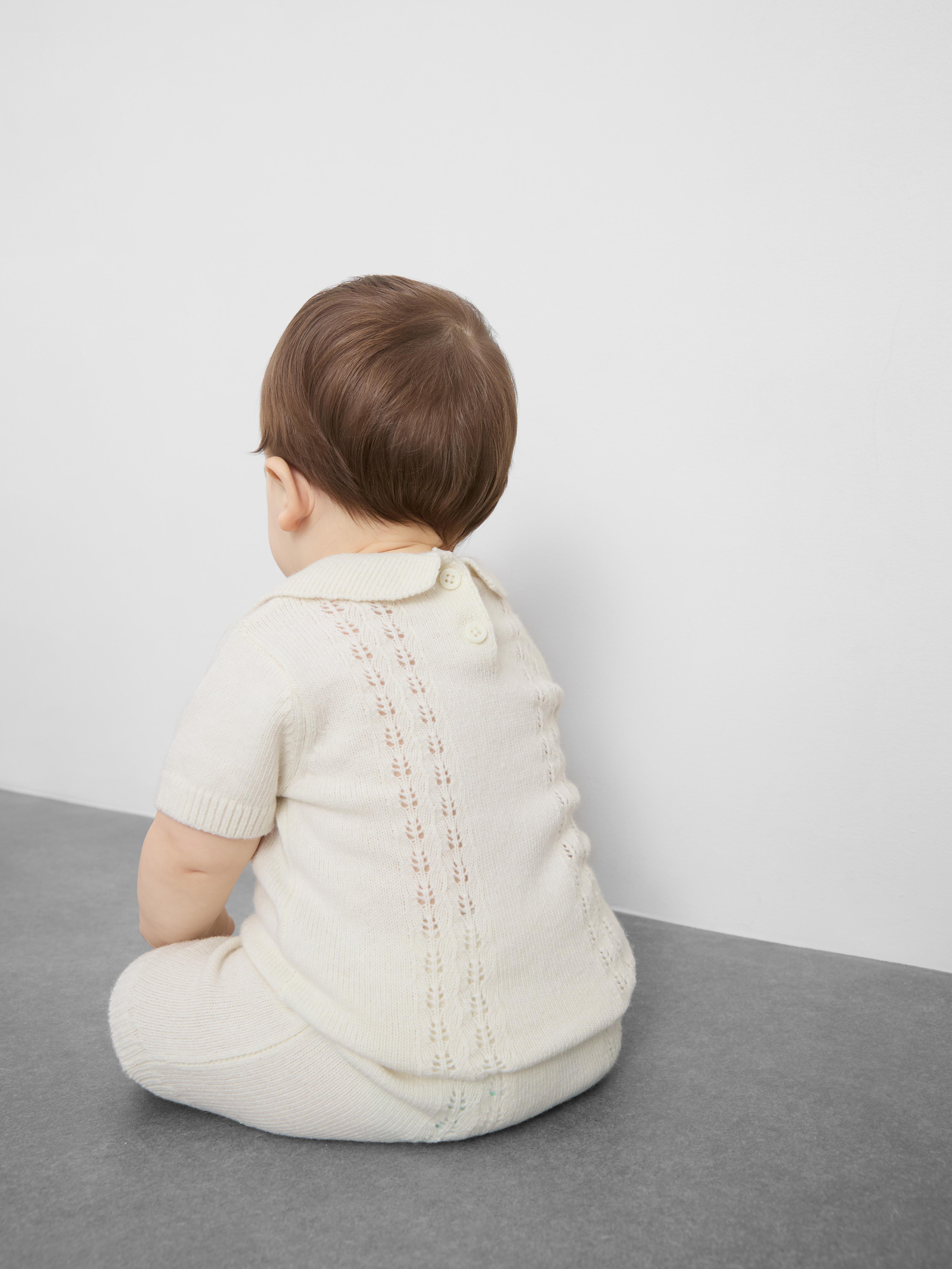 0-9mths | The Edit Knit Collared Top and Shorts Newborn Set