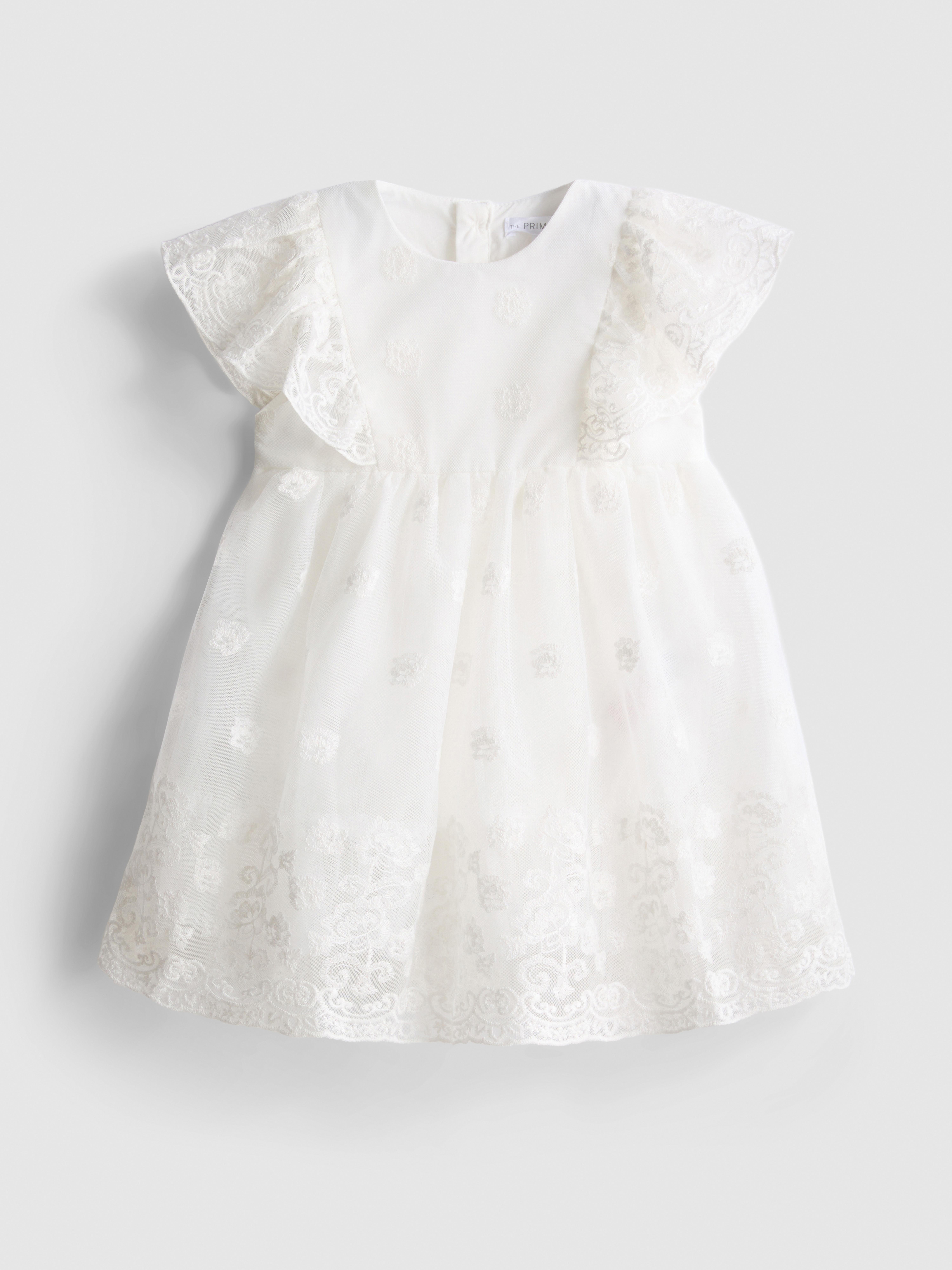 0-18 mesi | Abito neonato smock con volant The Edit