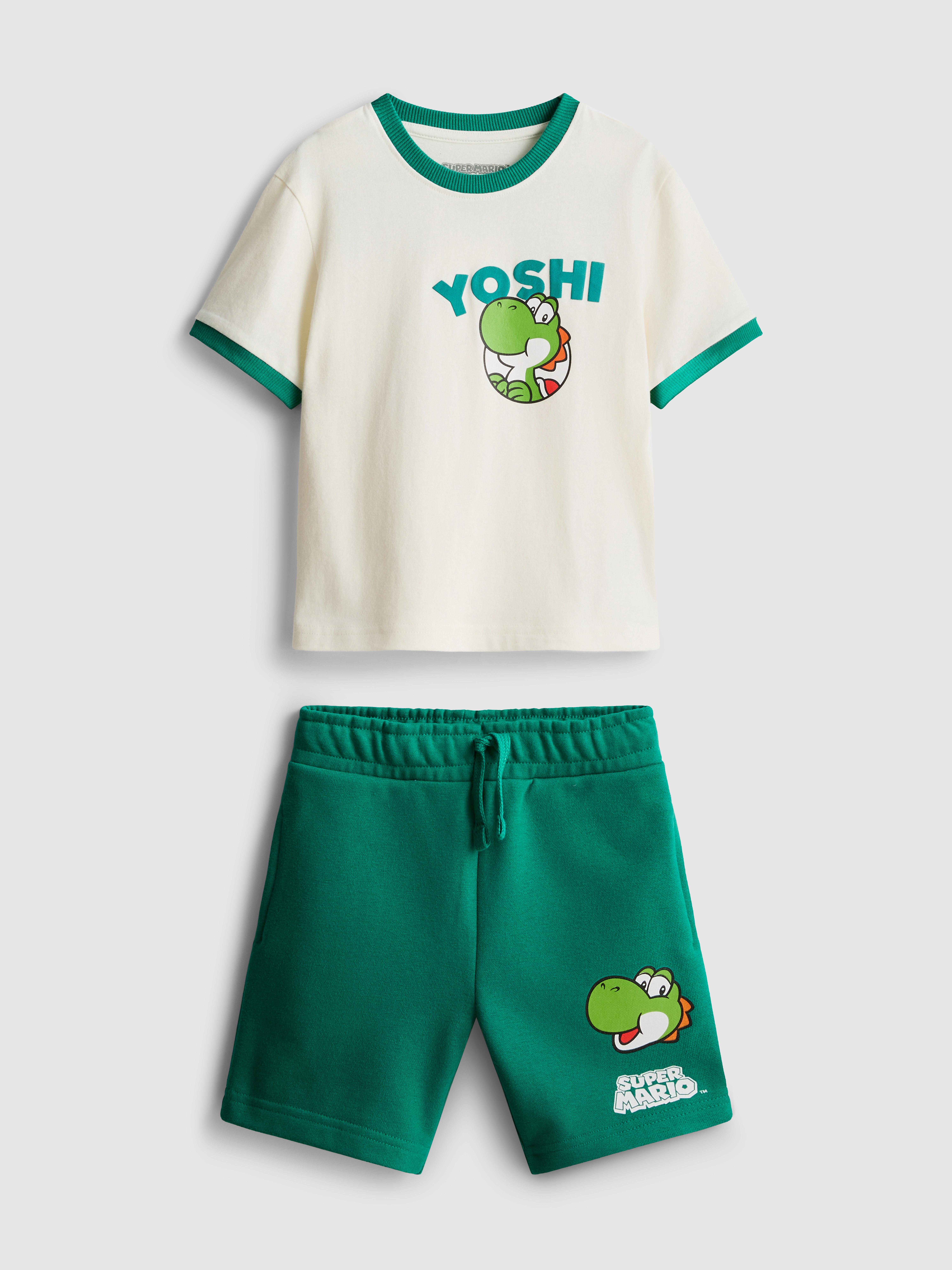 1,5-8 jr | T-shirt en short Super Mario World Yoshi