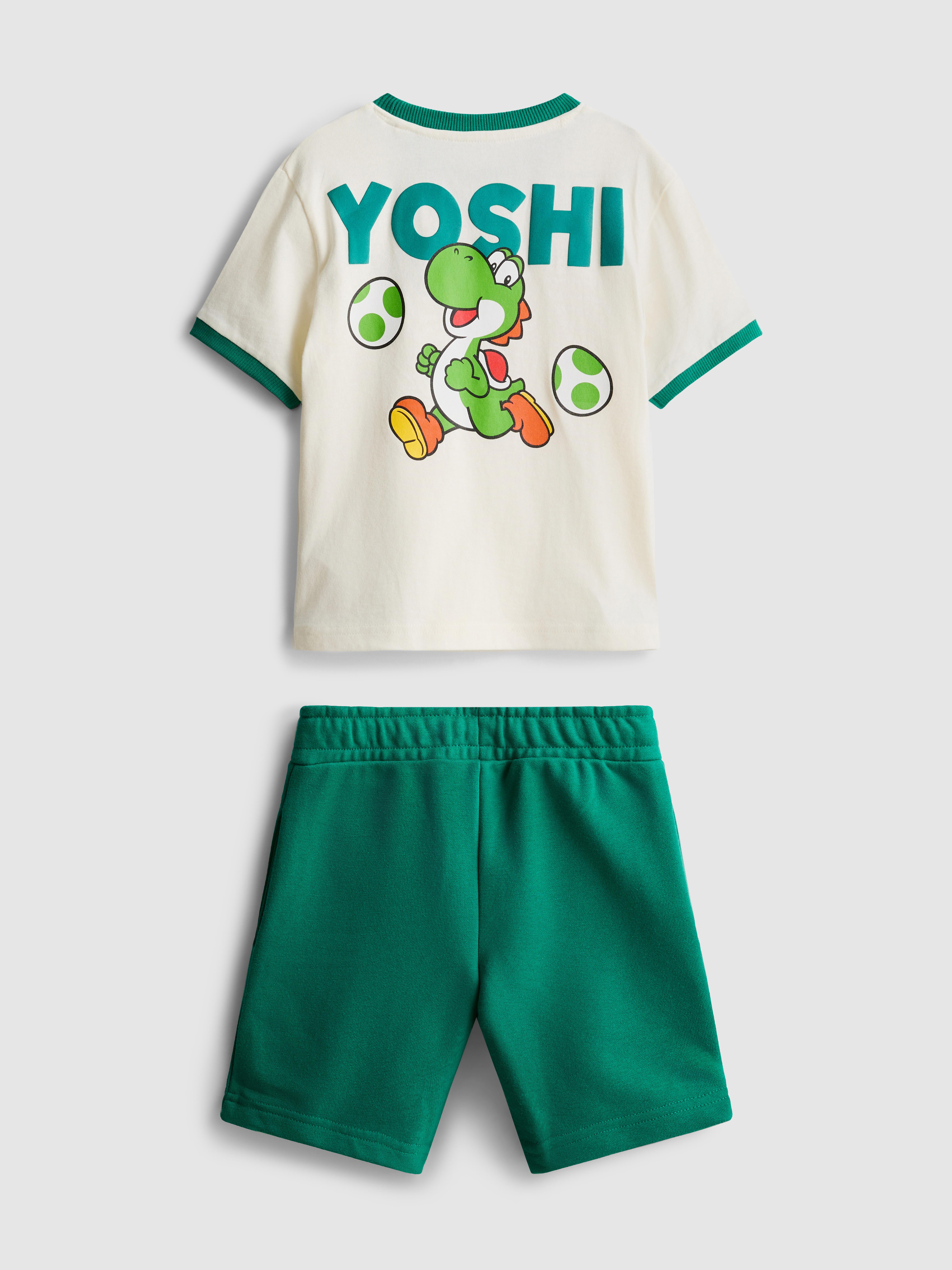 1,5-8 jr | T-shirt en short Super Mario World Yoshi