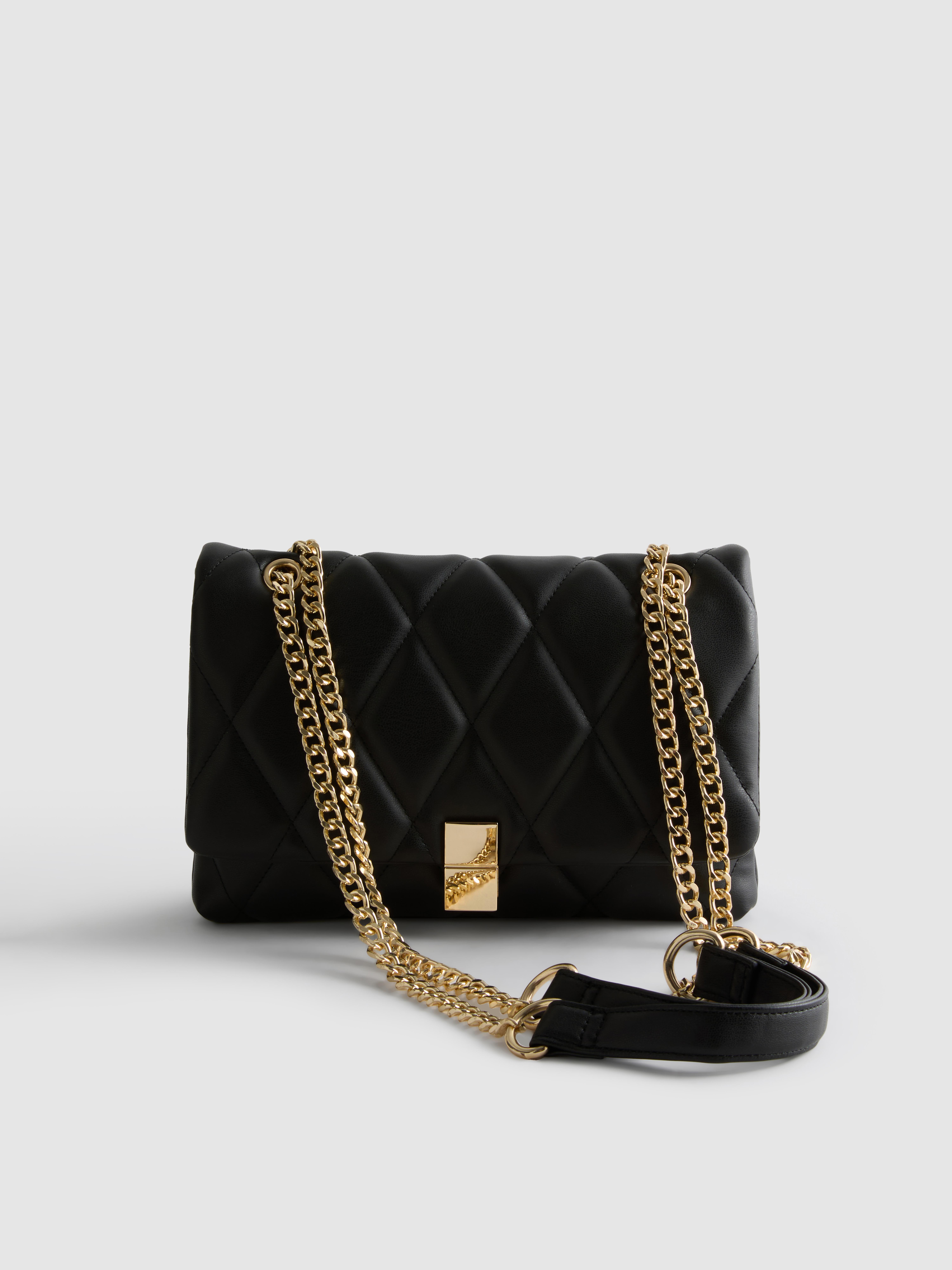 Gesteppte Midi-Umhängetasche