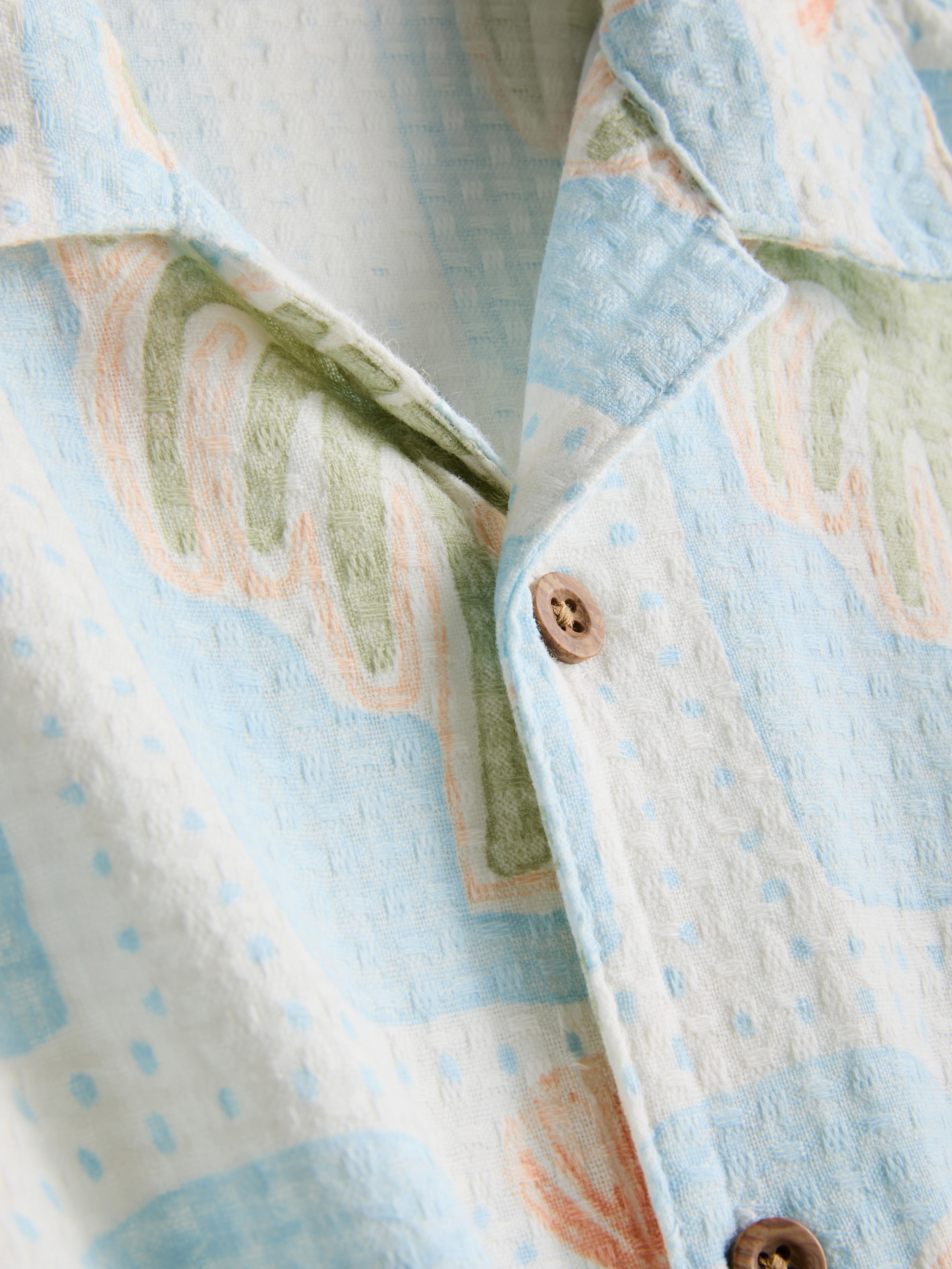 1,5-8 anos | Conj. camisa/calções textura estampado