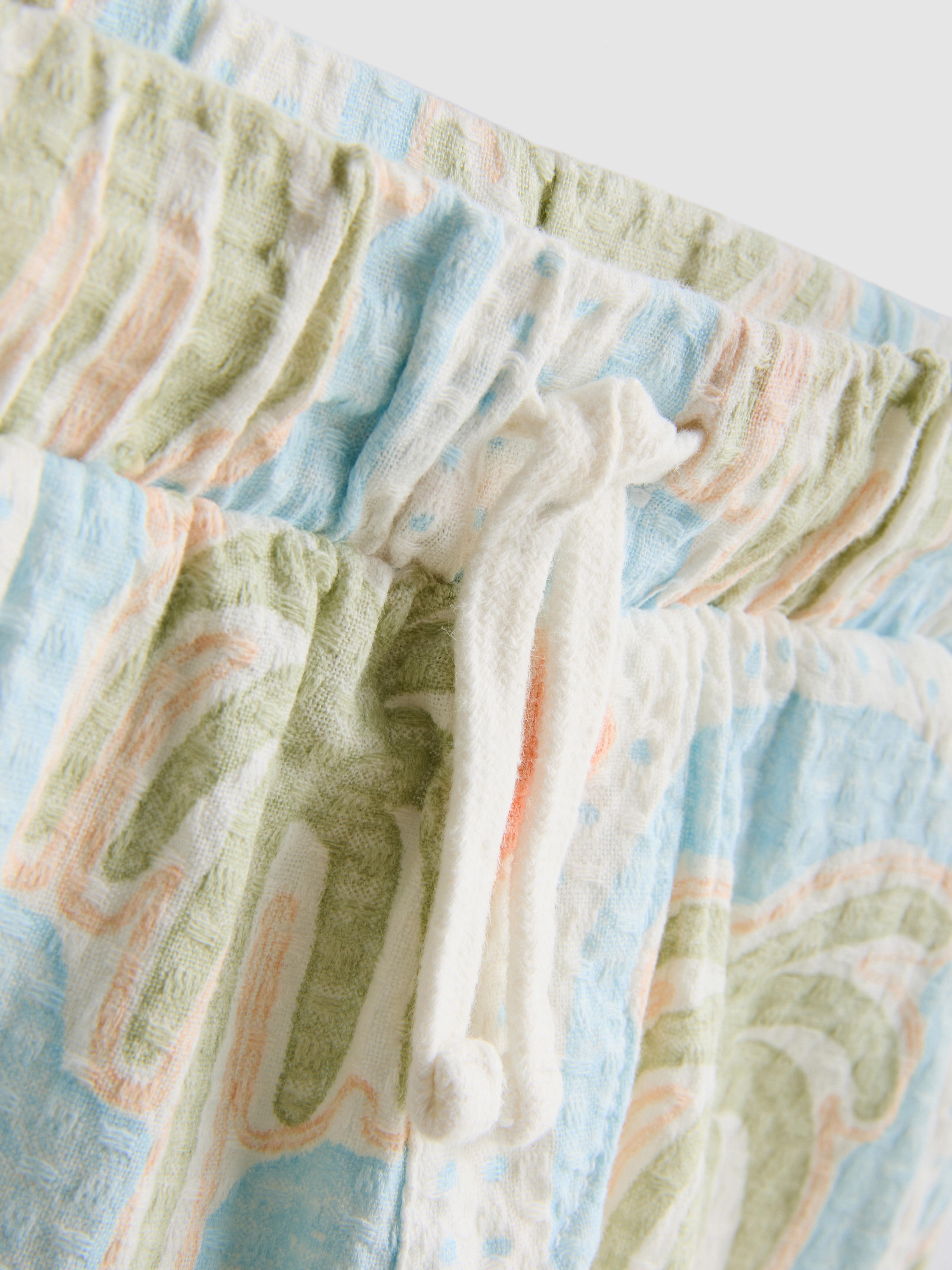 1,5-8 anos | Conj. camisa/calções textura estampado