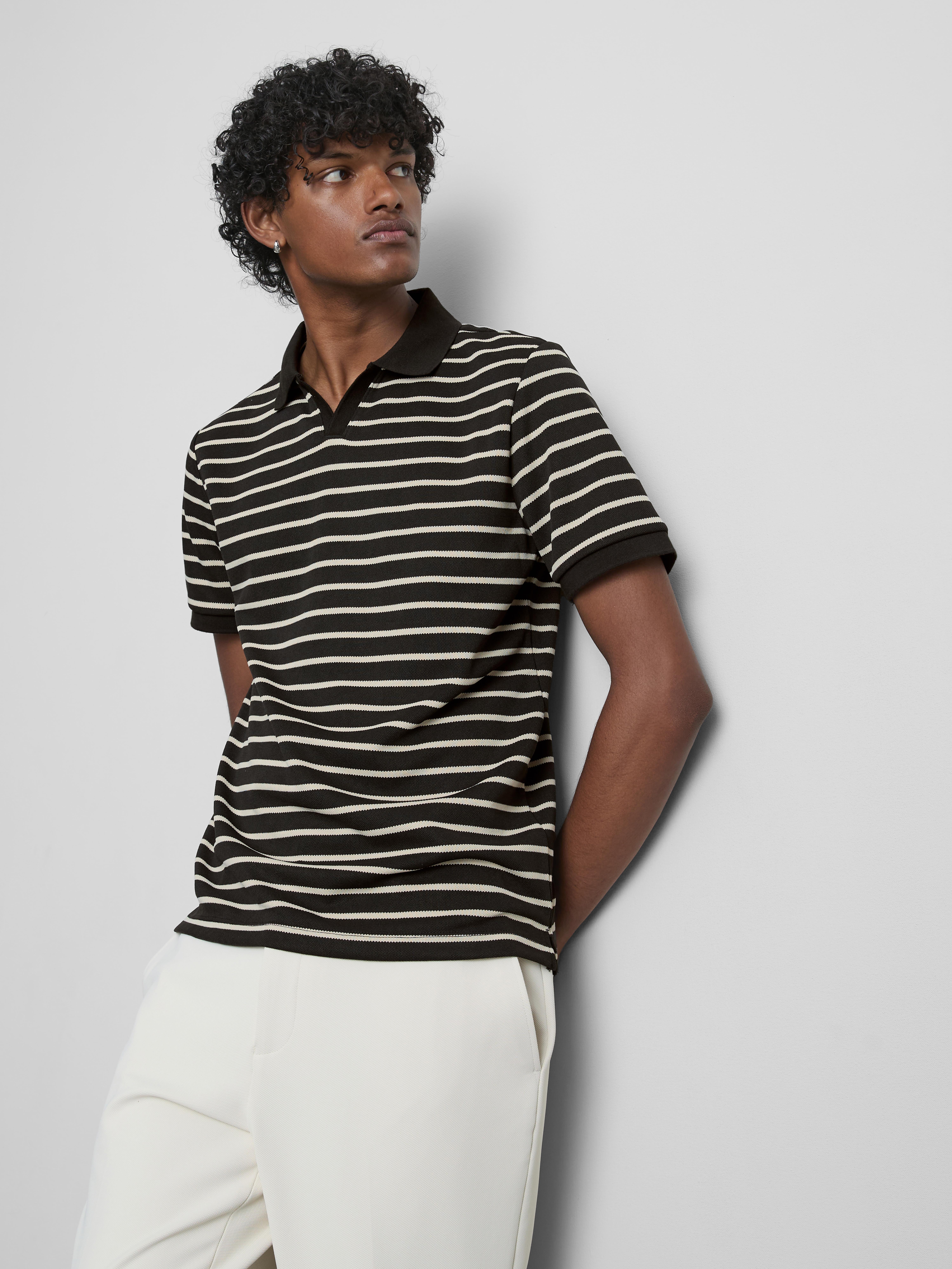 Polo a rayas con textura de The Edit