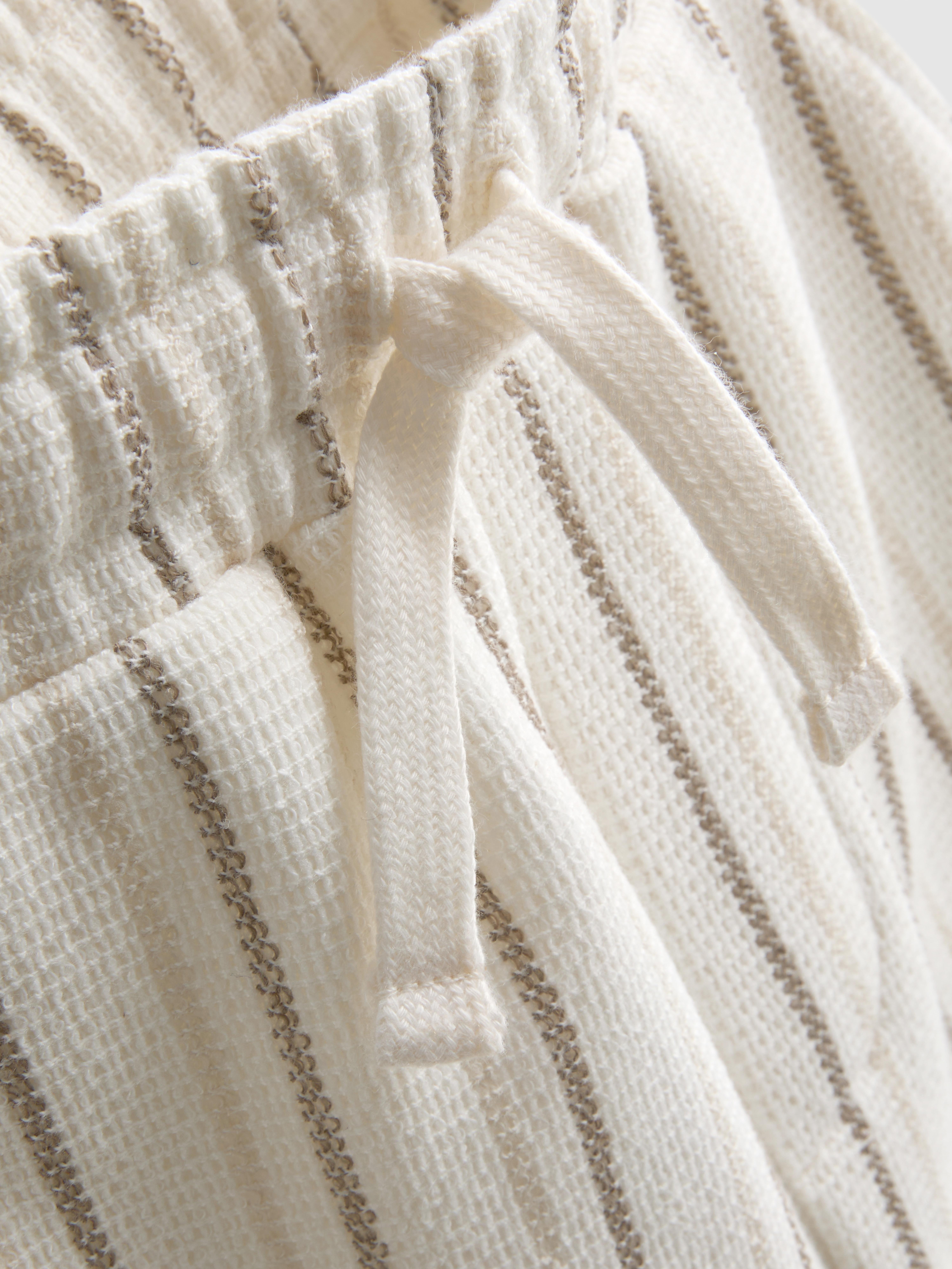 1.5-8yrs | Stripe Knit Shirt and Shorts Set