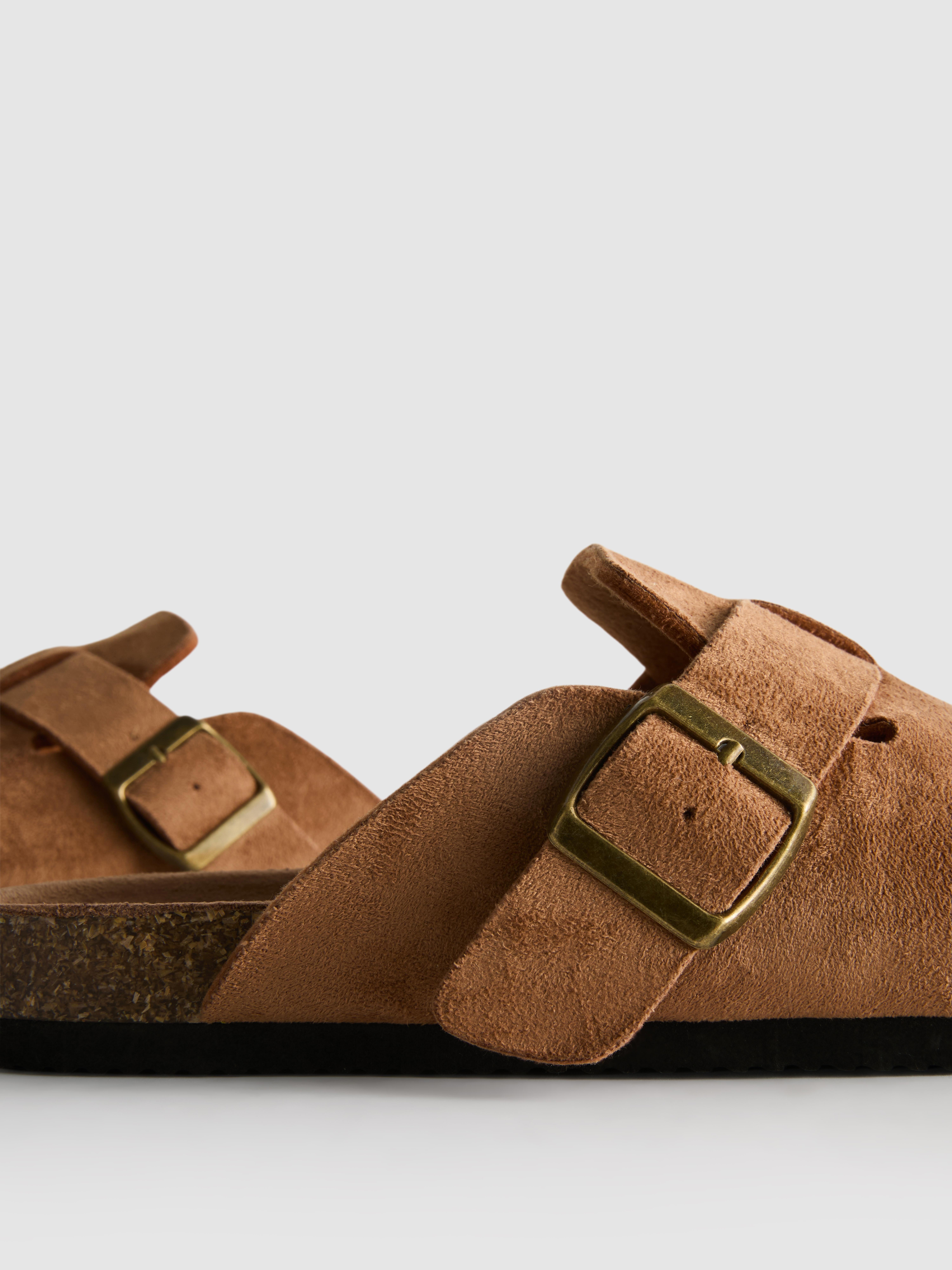 Buckled Mule Sandals