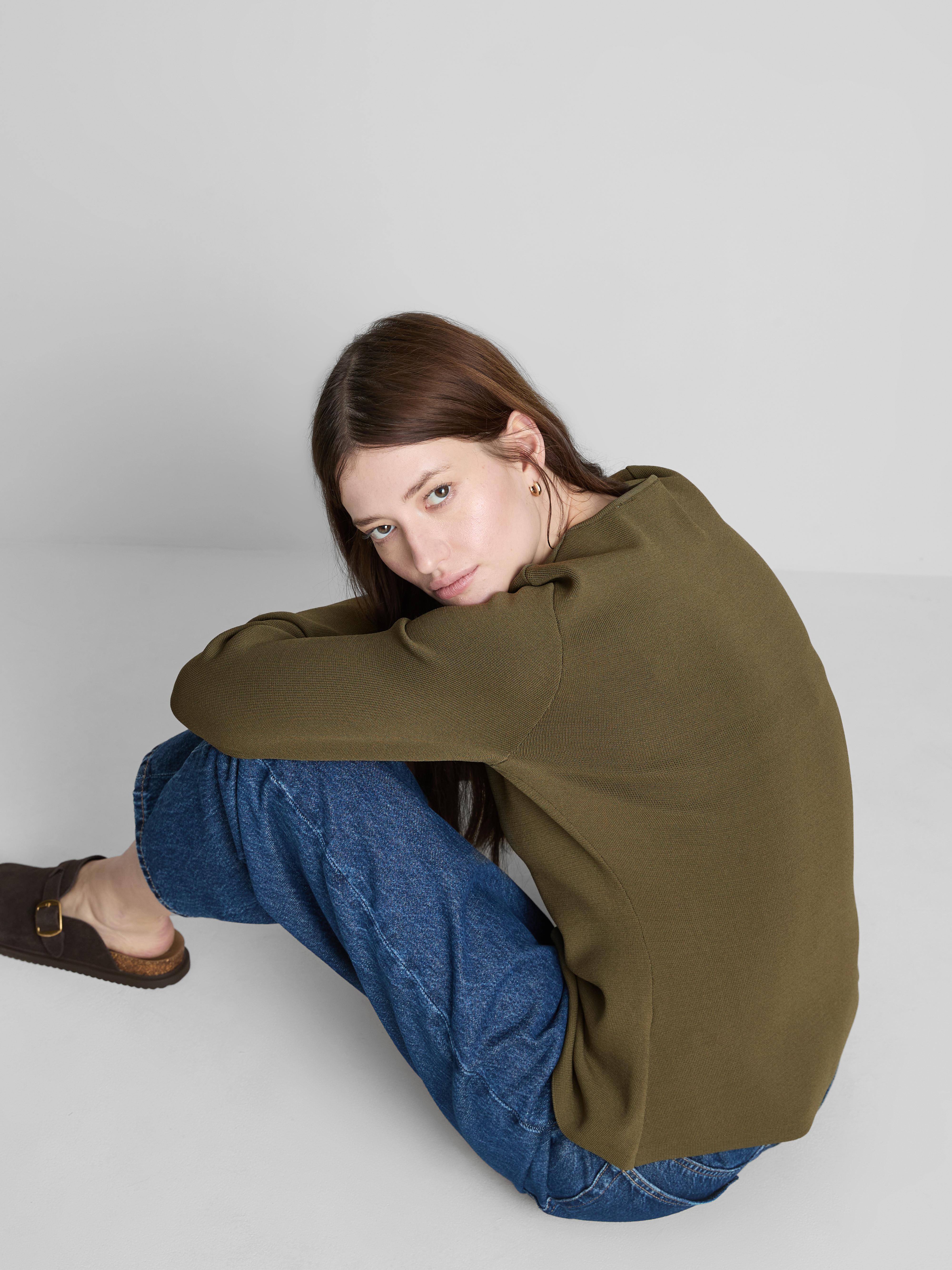 The Edit Sculpted Long Sleeve Cardigan