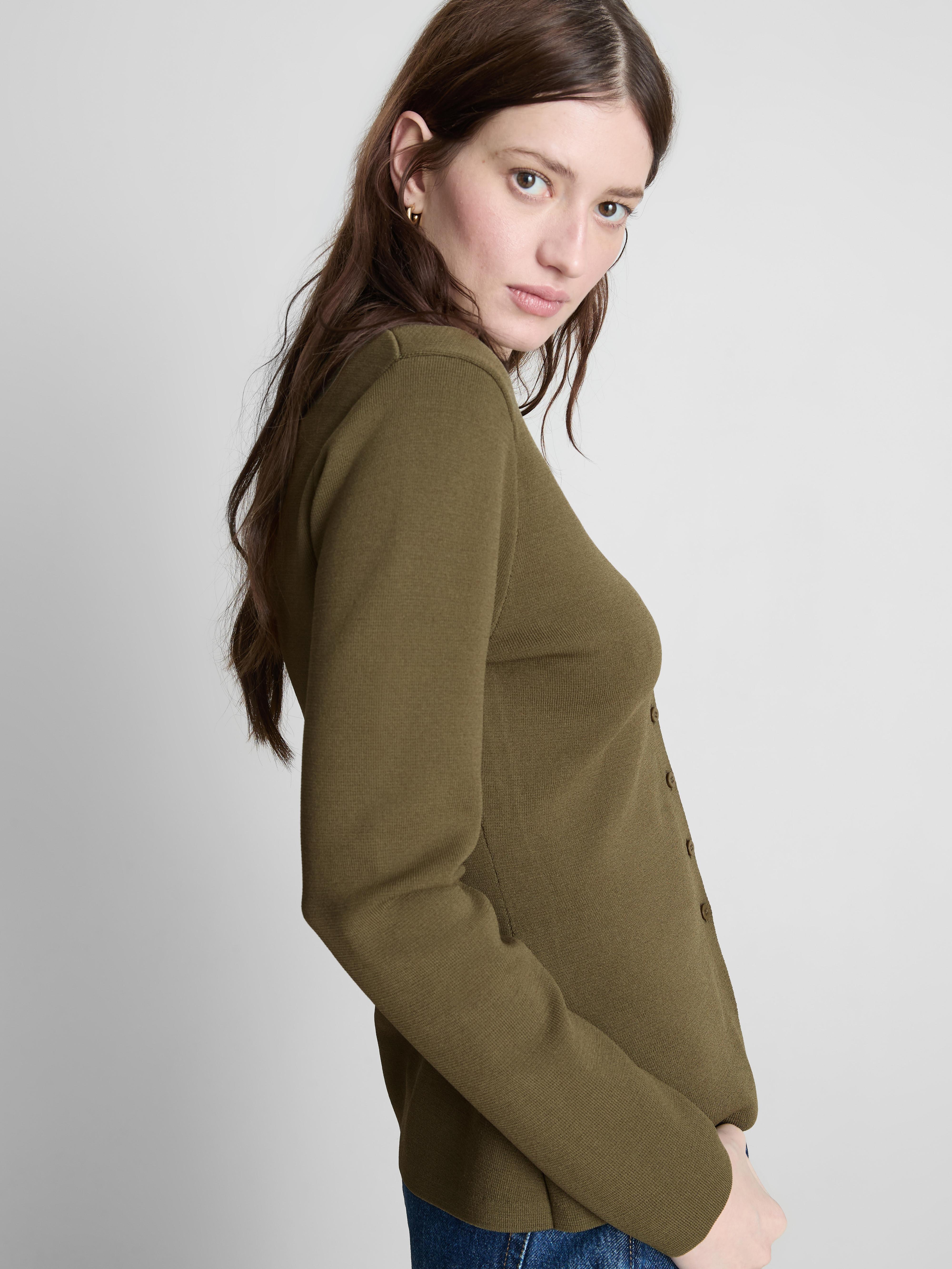 The Edit Sculpted Long Sleeve Cardigan