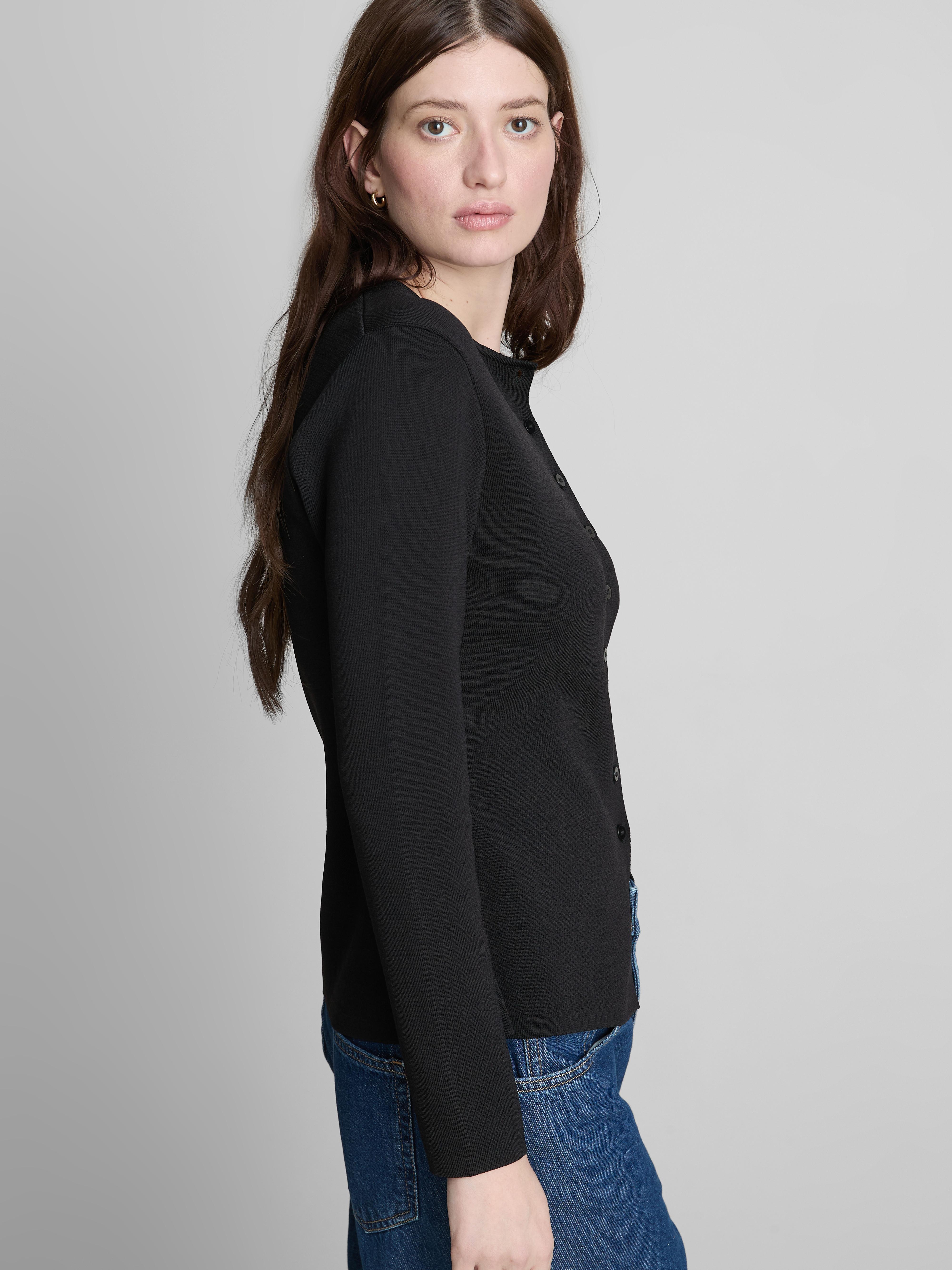 The Edit Sculpted Long Sleeve Cardigan