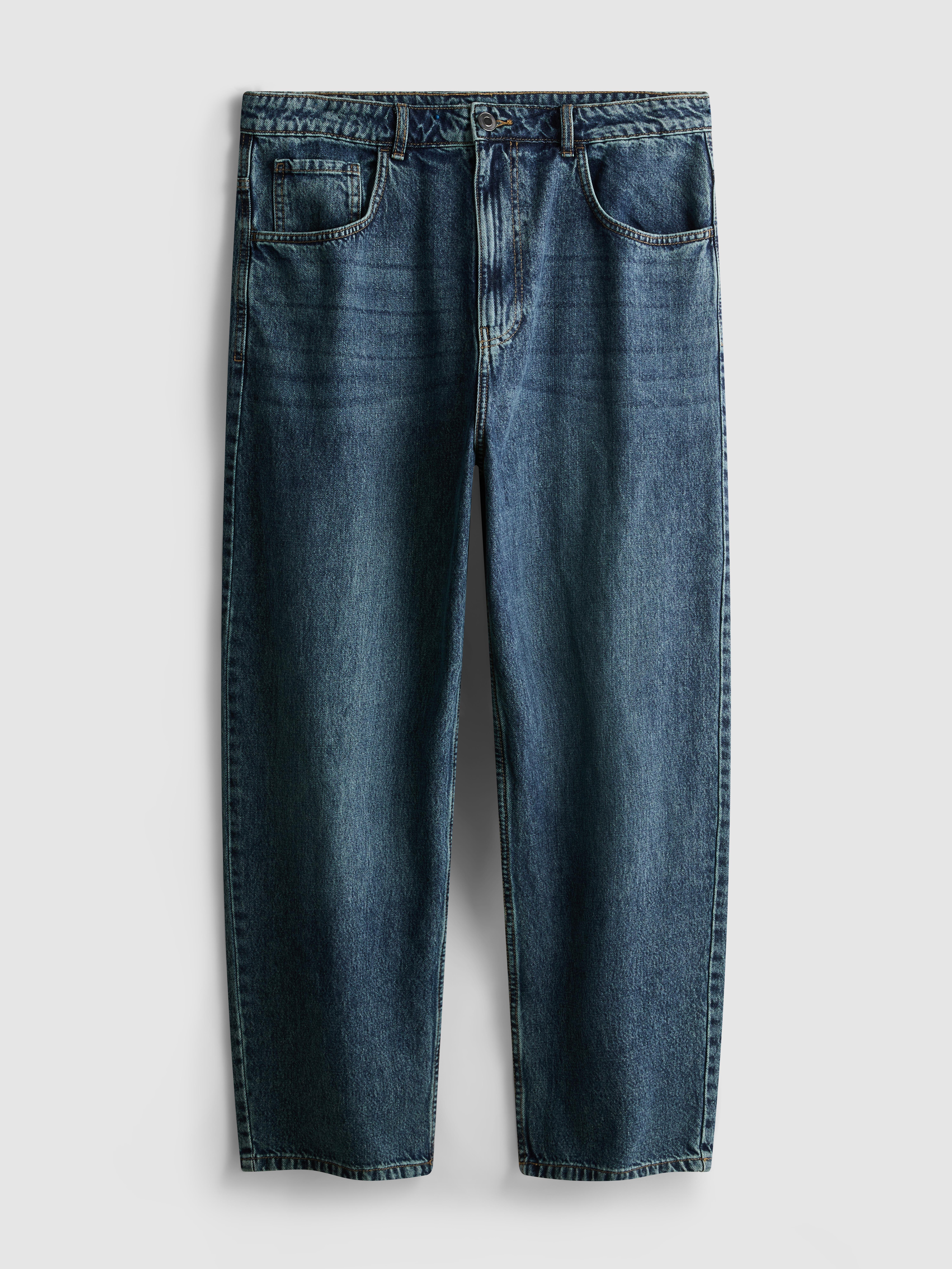 Baggy jeans met halfhoge taille