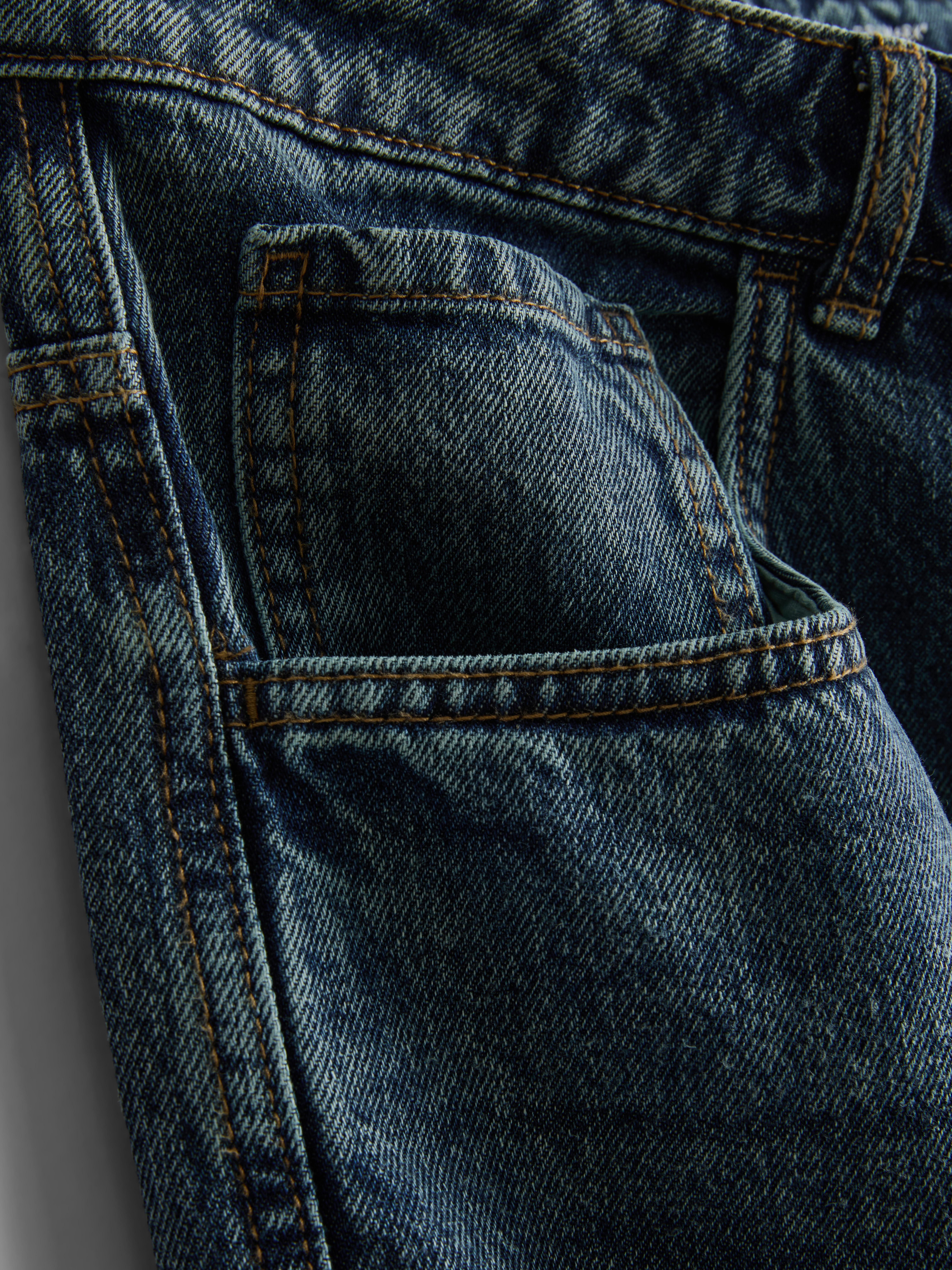 Baggy jeans met halfhoge taille