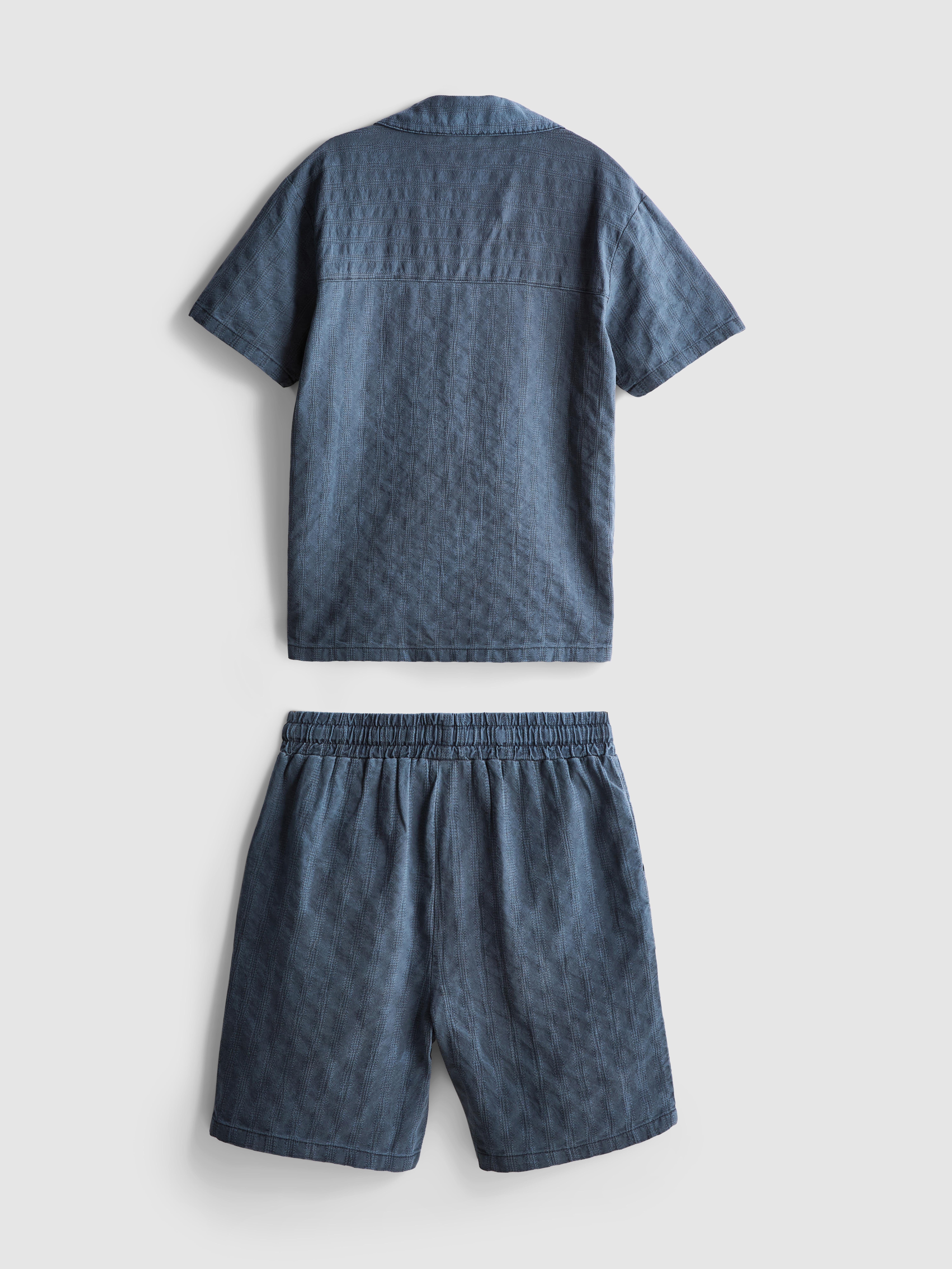 7-15 anni | Camicia e pantaloncini colletto rever