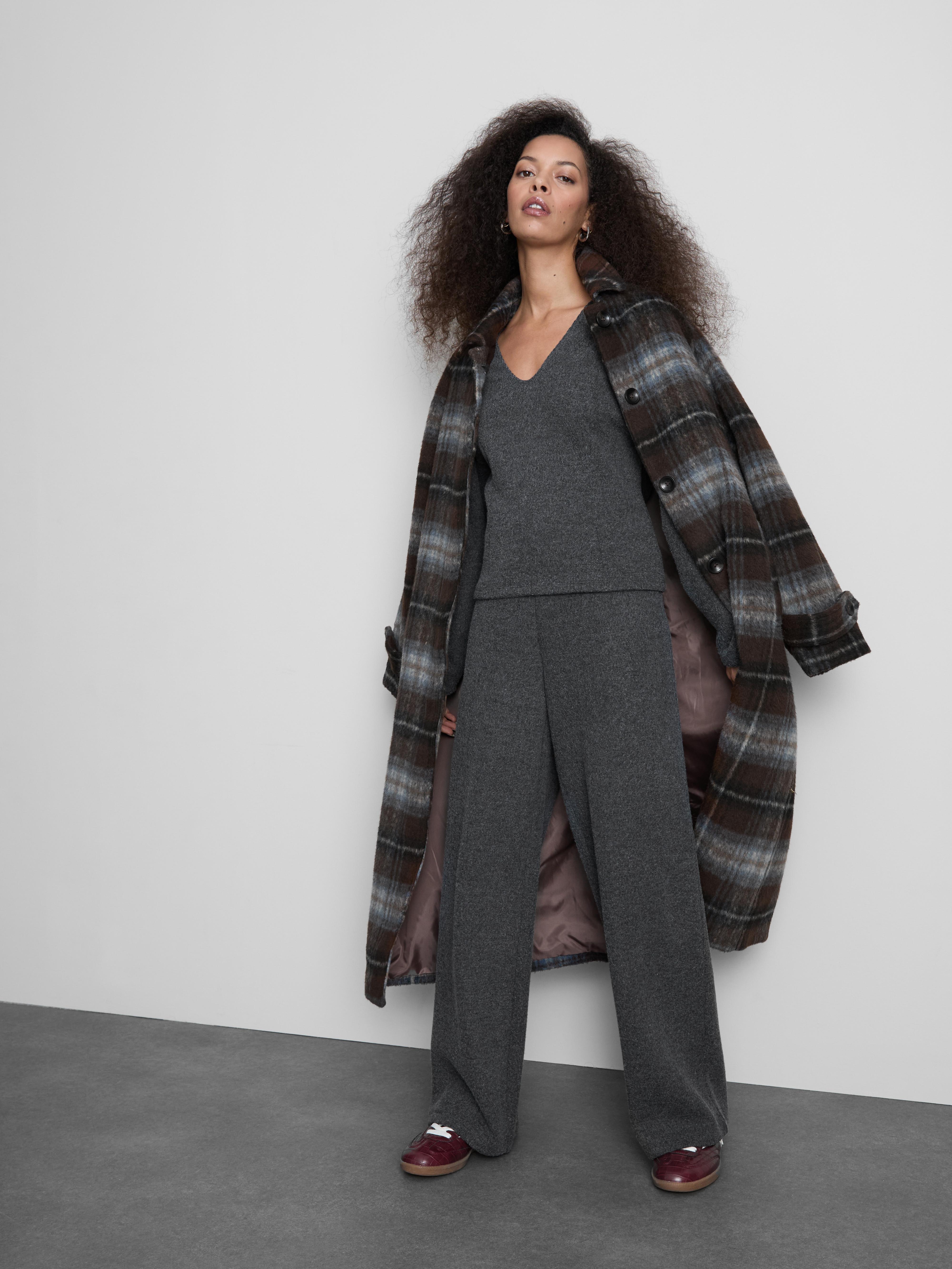 Pullover aus Baumwollmischung mit V-Ausschnitt