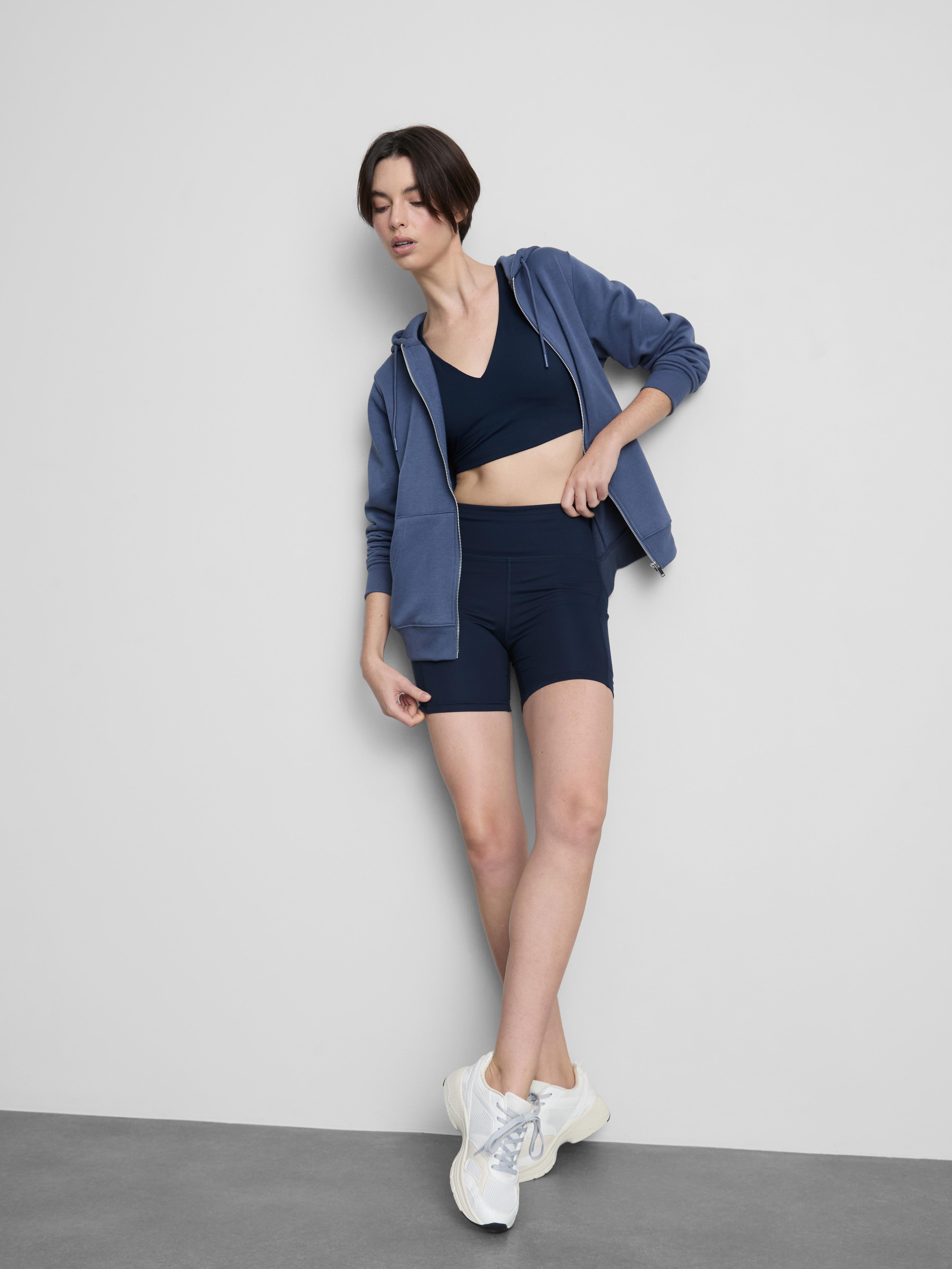 Pantalones cortos de yoga de talle medio con sujeción