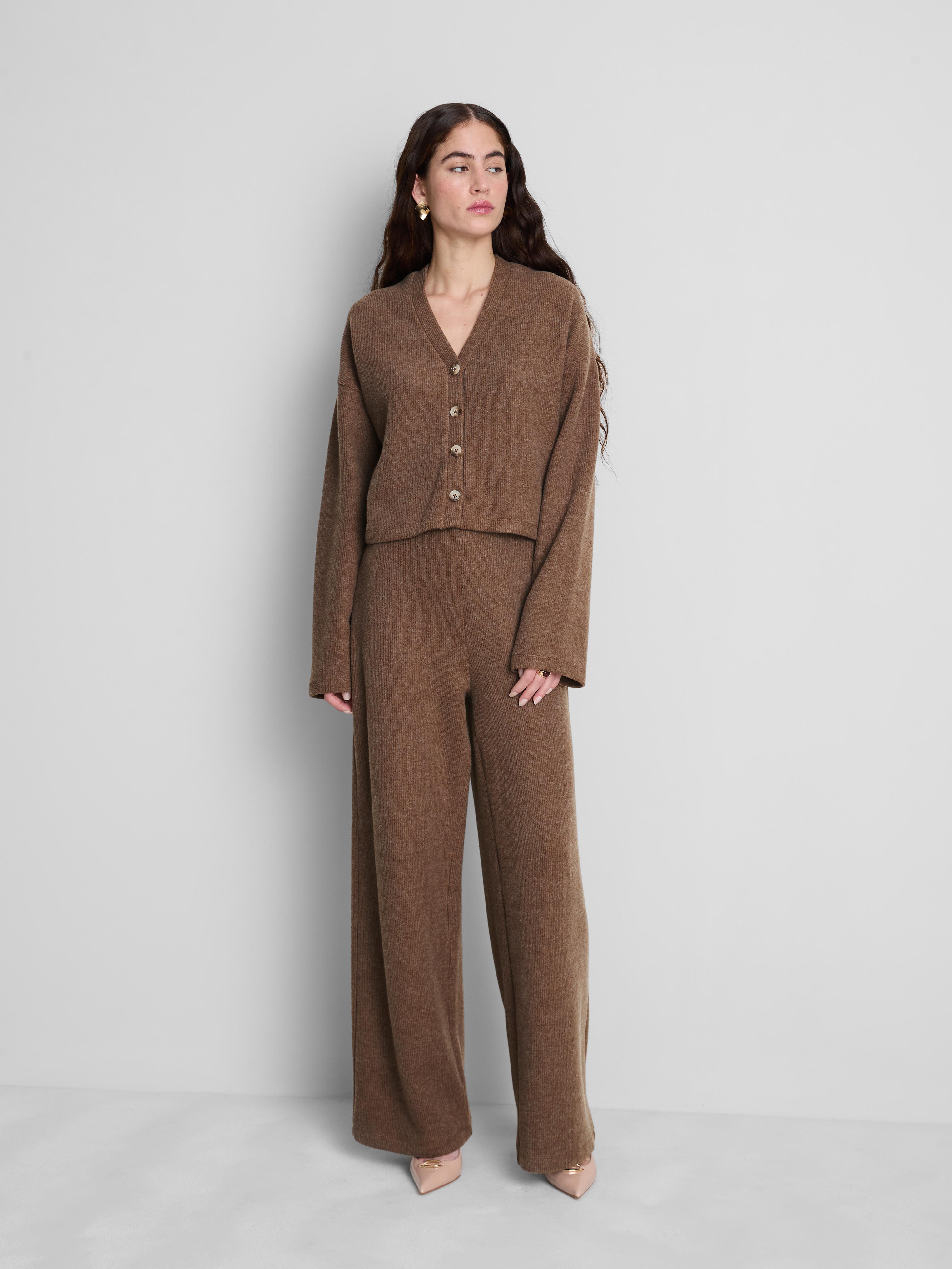 Womens Brown Bell Sleeve V-Neck Cardigan | Primark