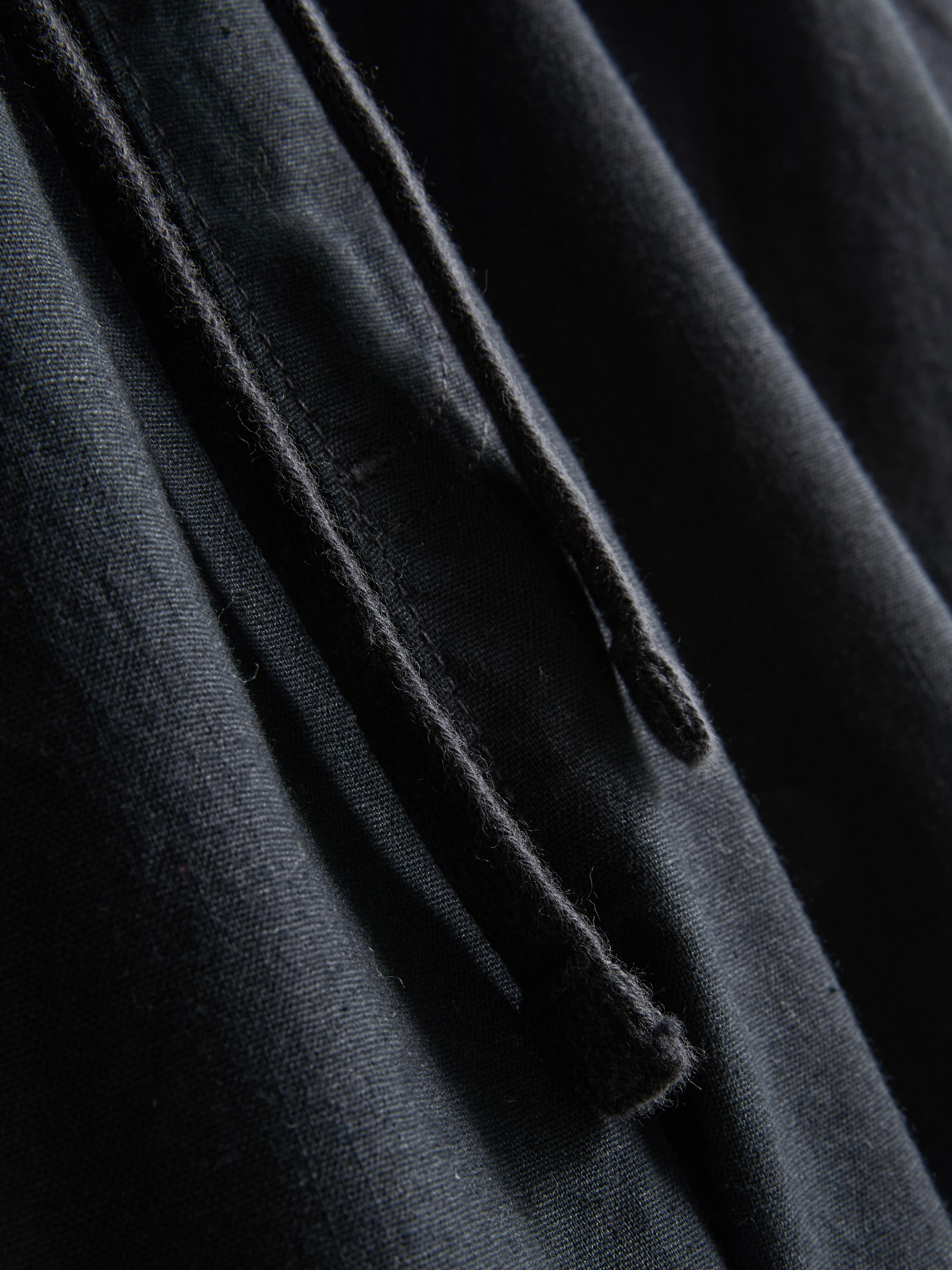 Linen Blend Drawstring Shorts