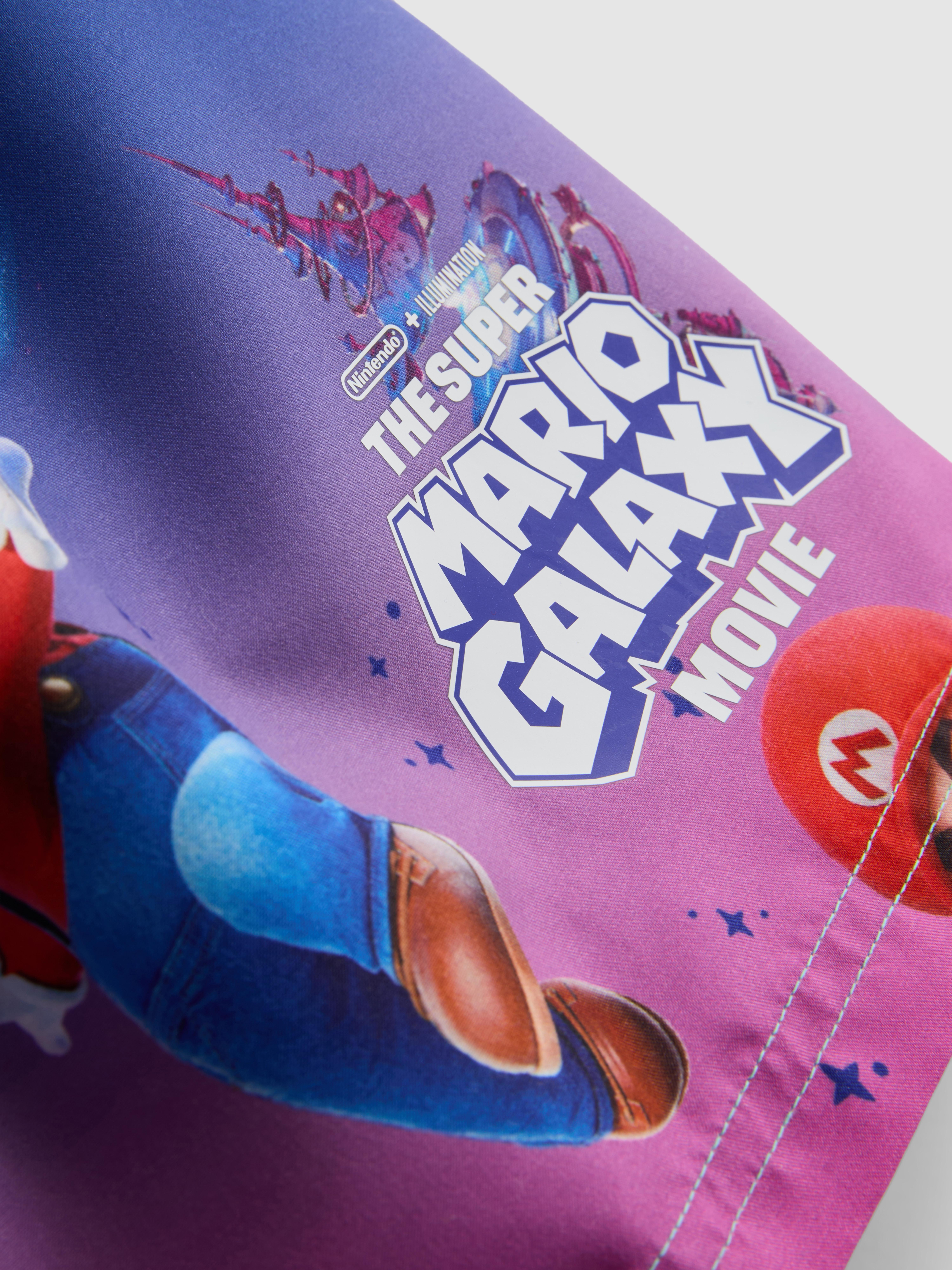Super Mario Jongens Zwemset | Tweedelig Jongens Zwempak | Gaming Kinderen Rash Vest en Zwembroek | Blauw 116