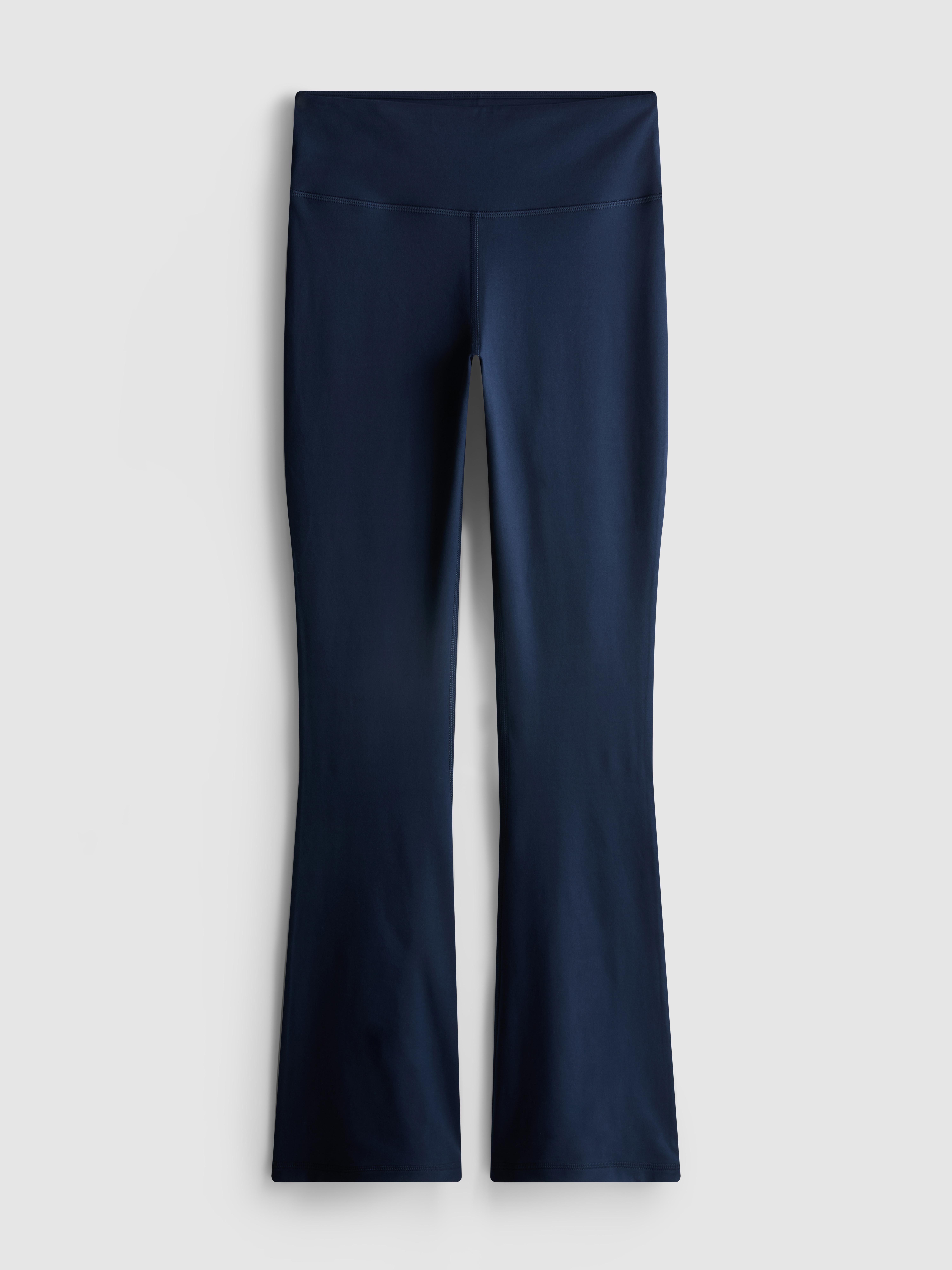 Leggings desportivas à boca de sino com suporte leve e cintura subida