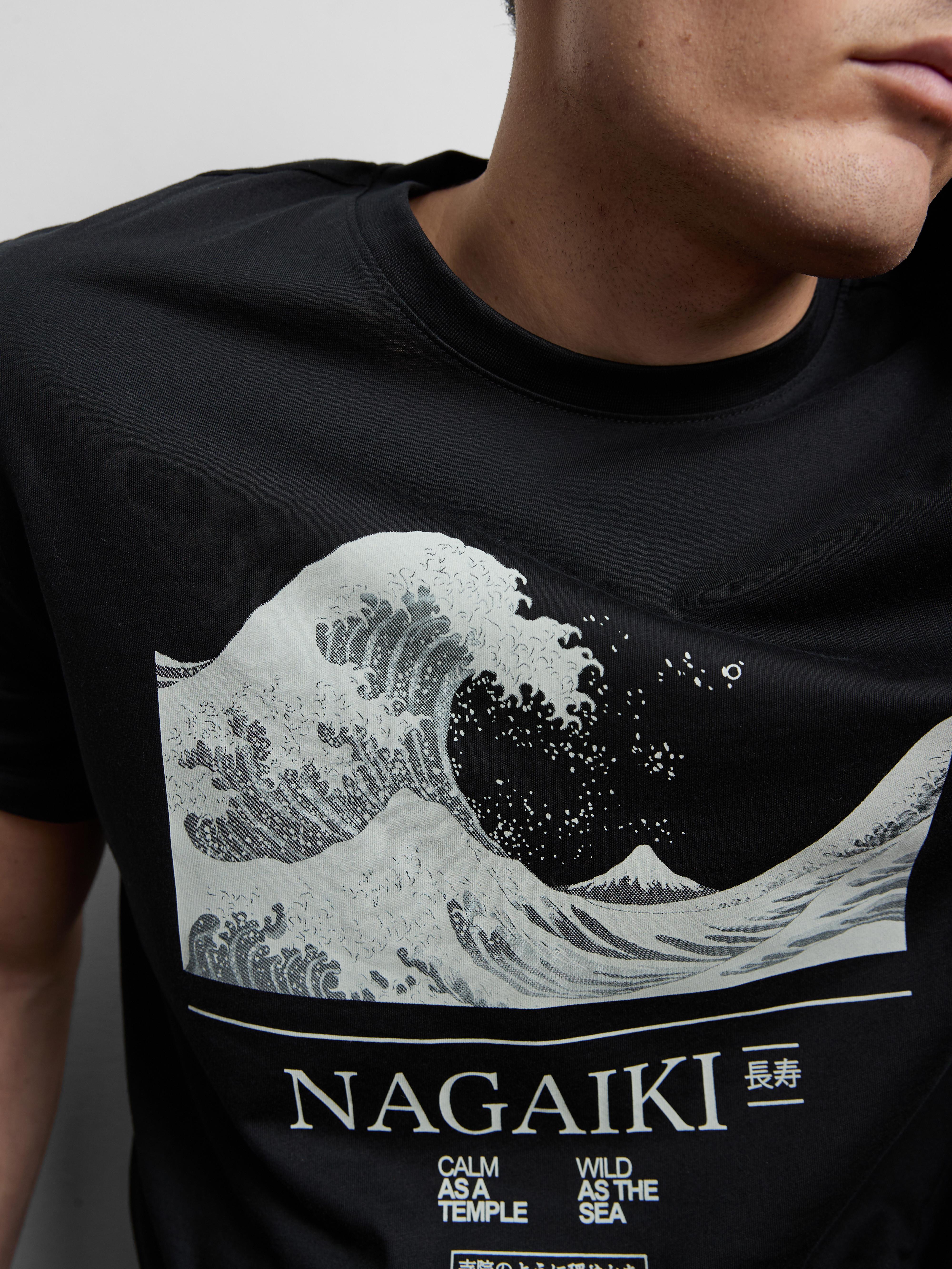 Pyjama short à motif Grande vague de Kanagawa