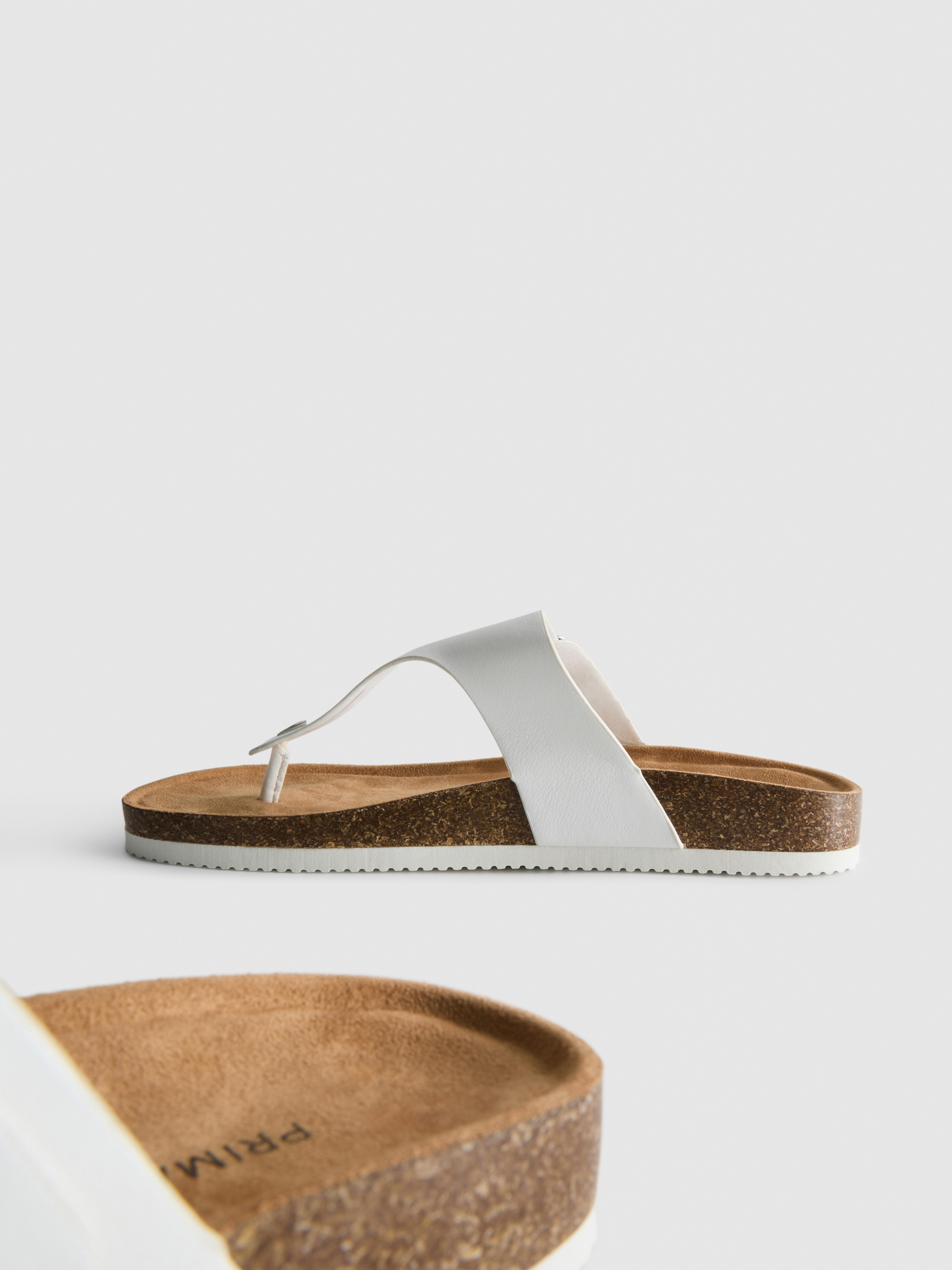 T-Bar Buckle Mule Sandals