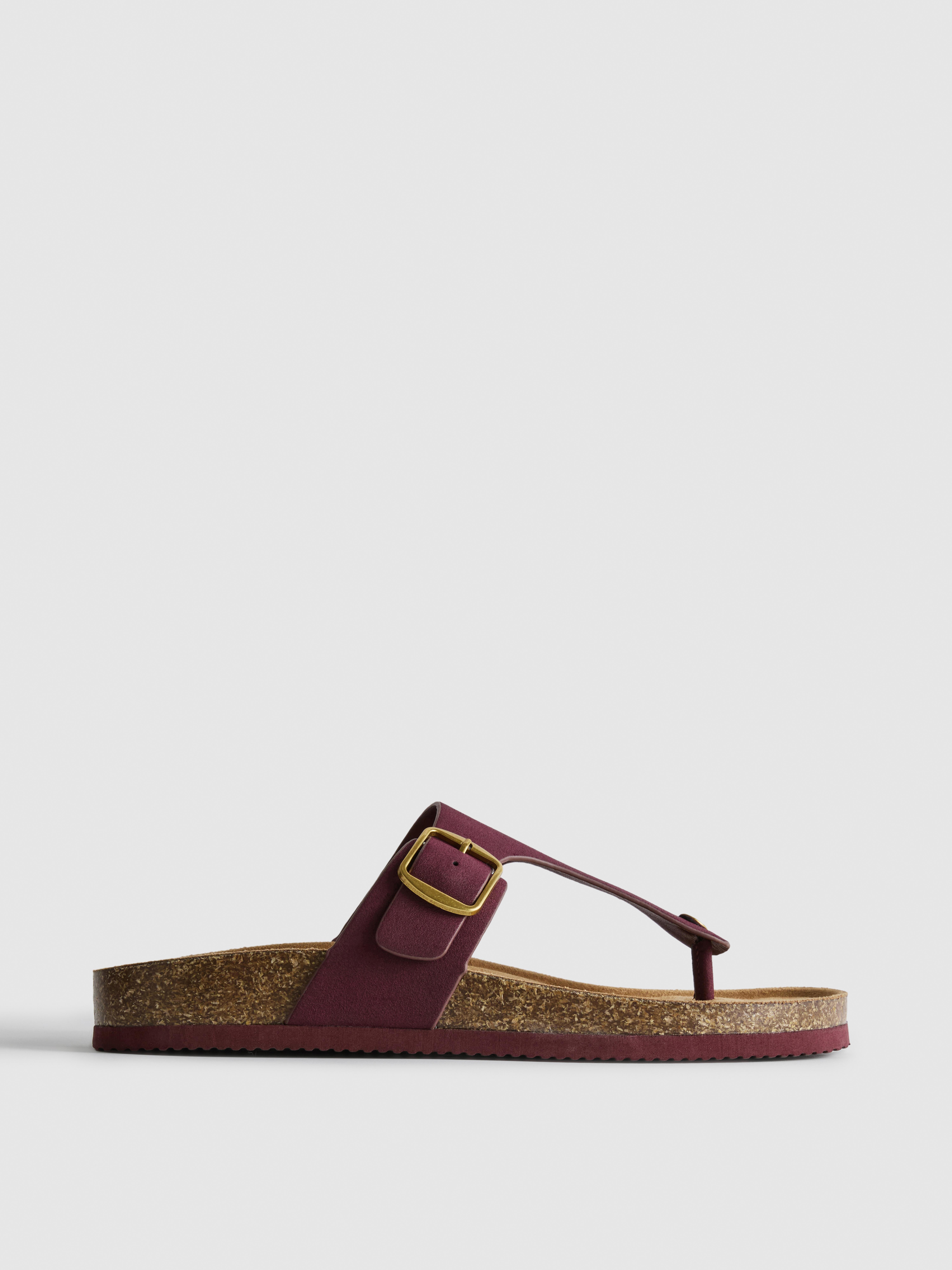 Sandalen met gesp en T-bandje