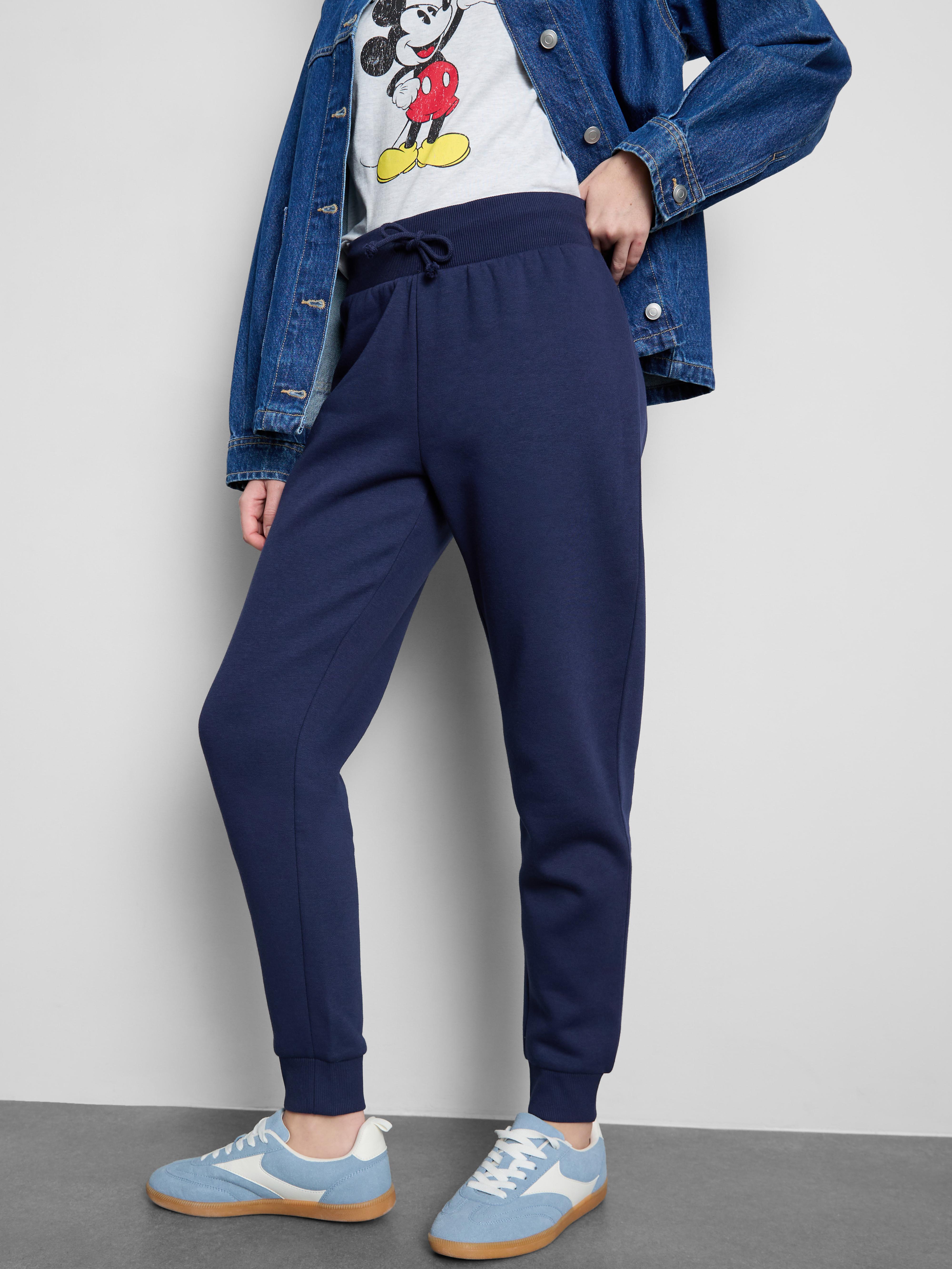 Skinny joggingbroek van katoenmix