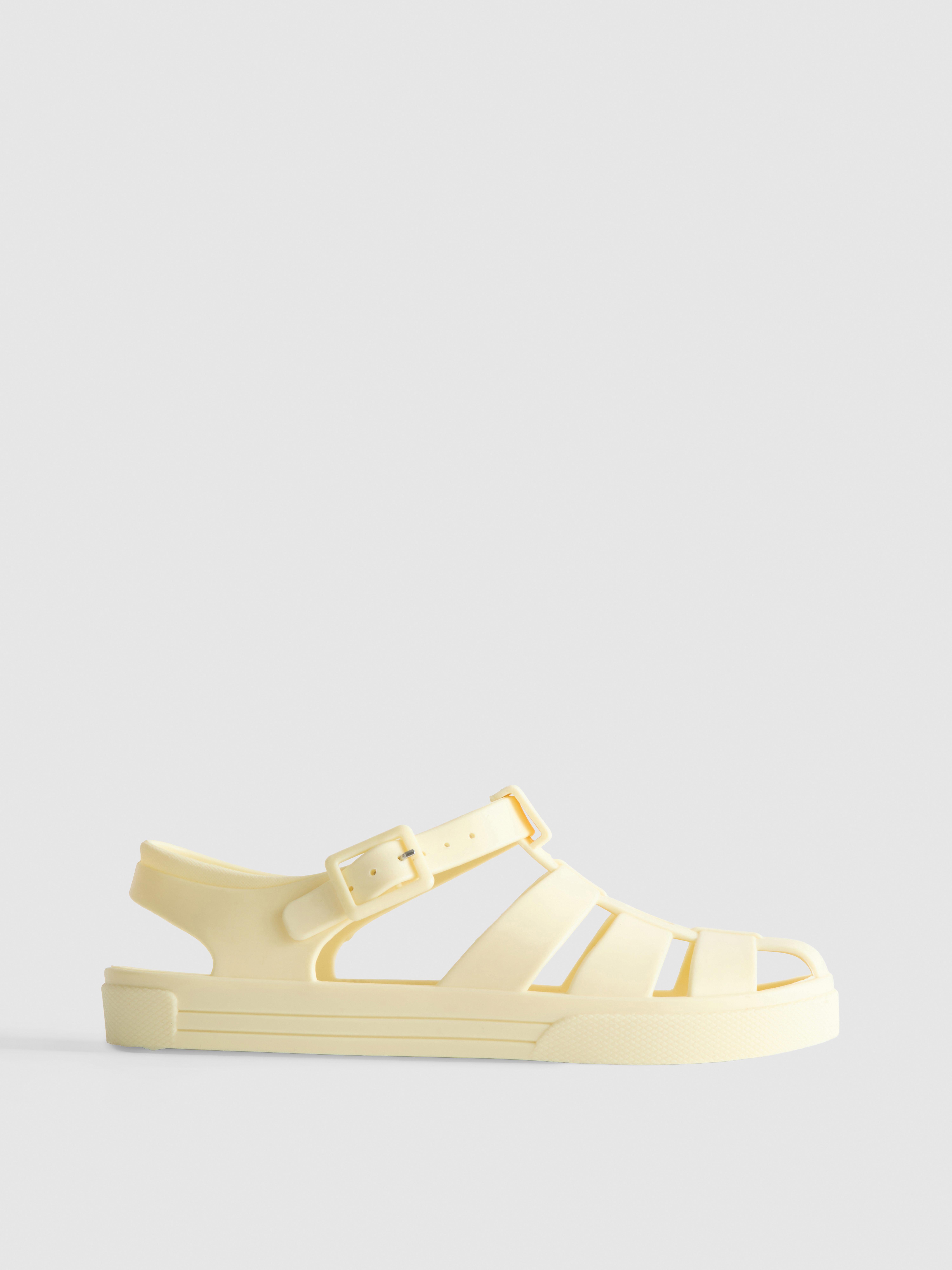 Sandalen aus mattem Kunststoff