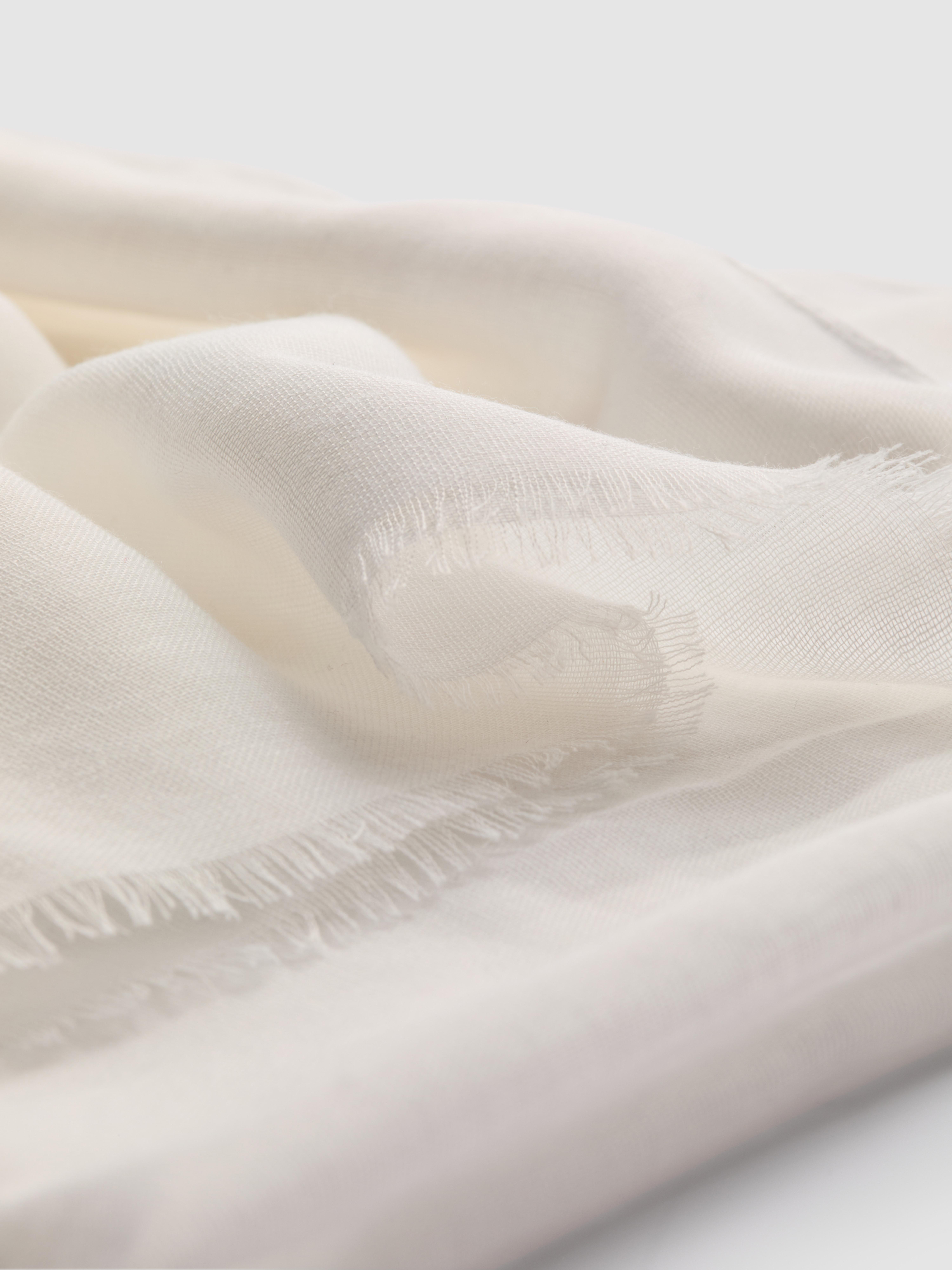 Lightweight Frayed-Edge Scarf