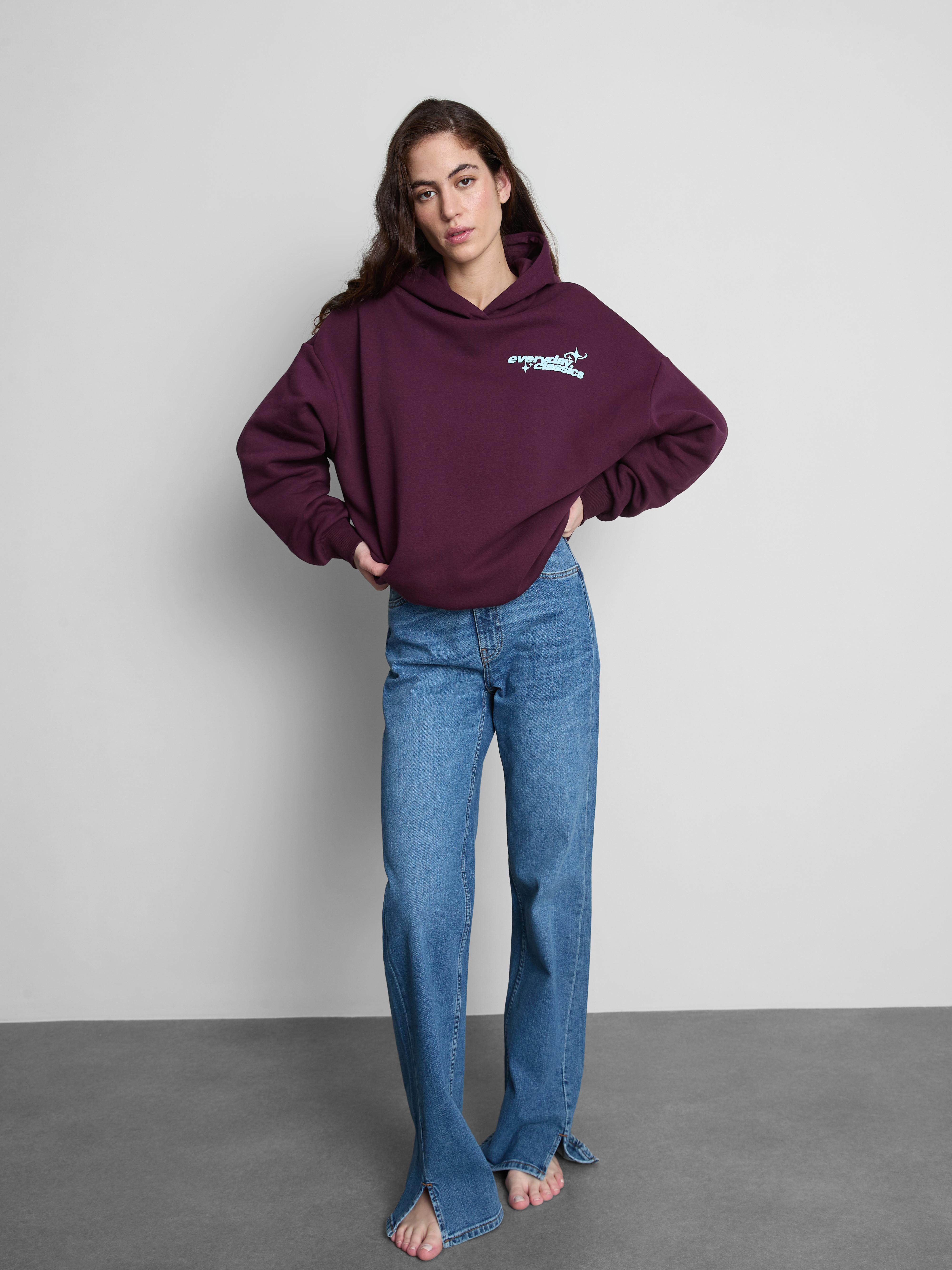 Cotton Blend Oversized Star Hoodie