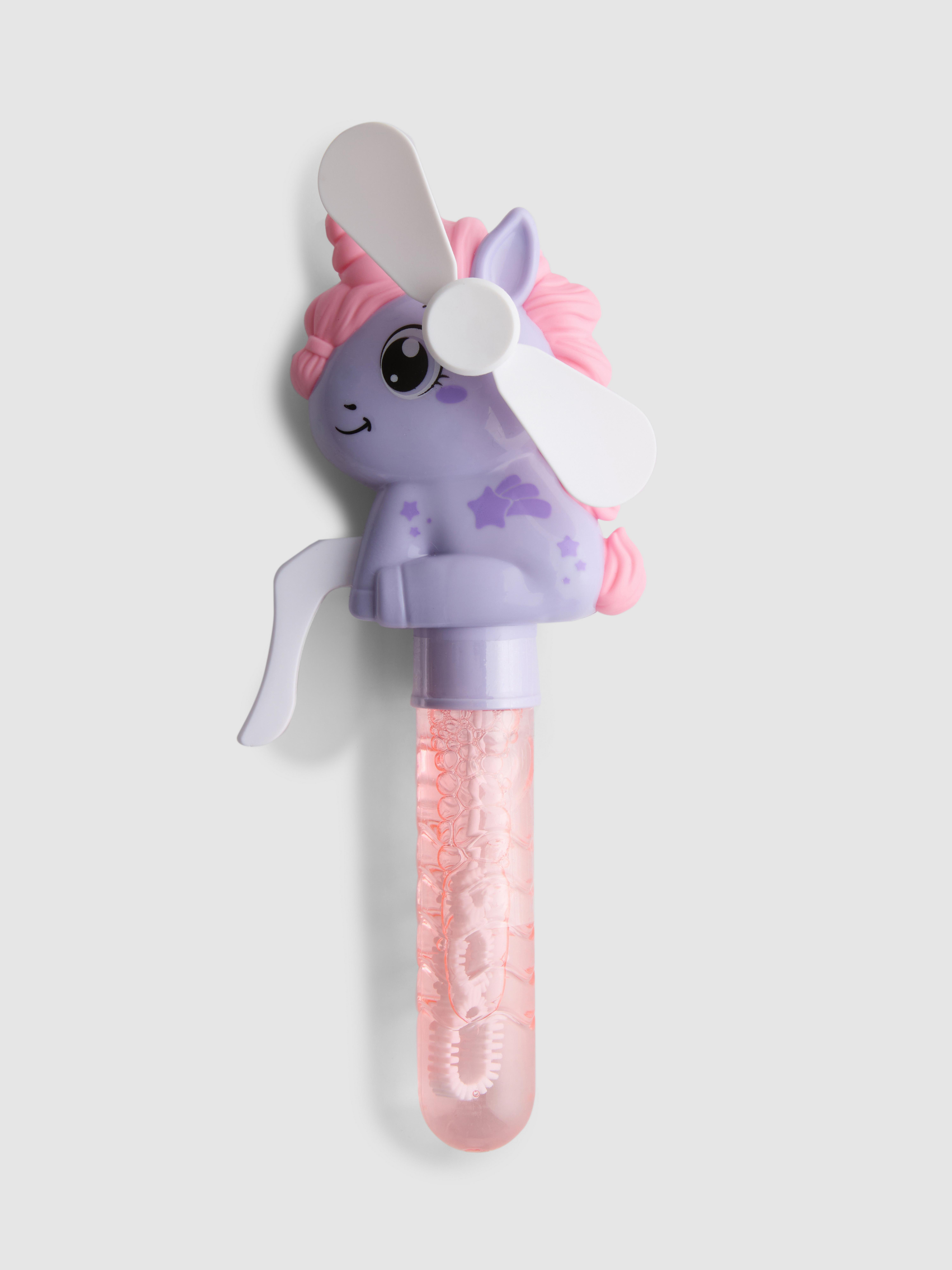Unicorn Bubble Fan Toy