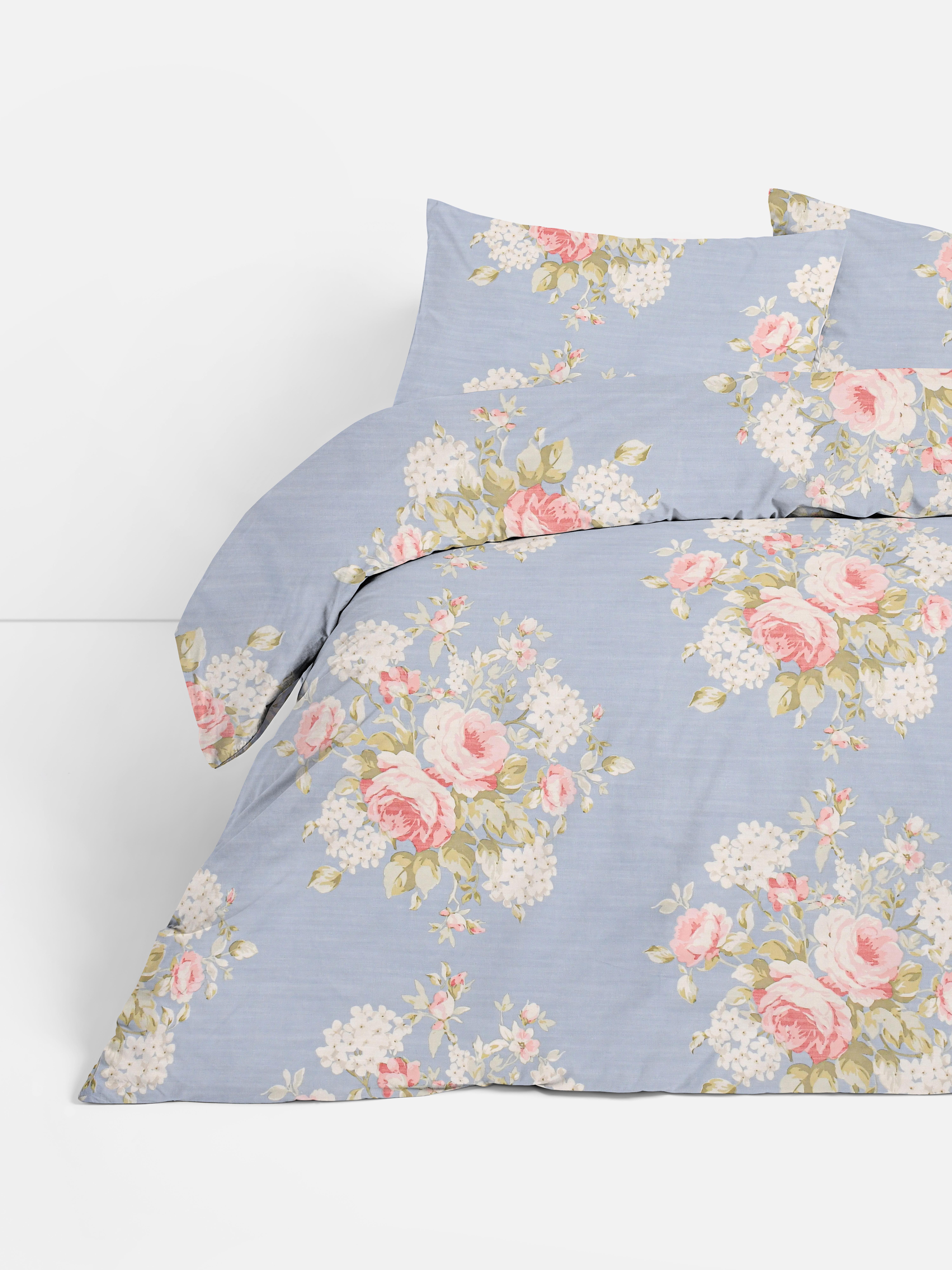Gebloemde tweepersoons dekbedovertrekset met rozen