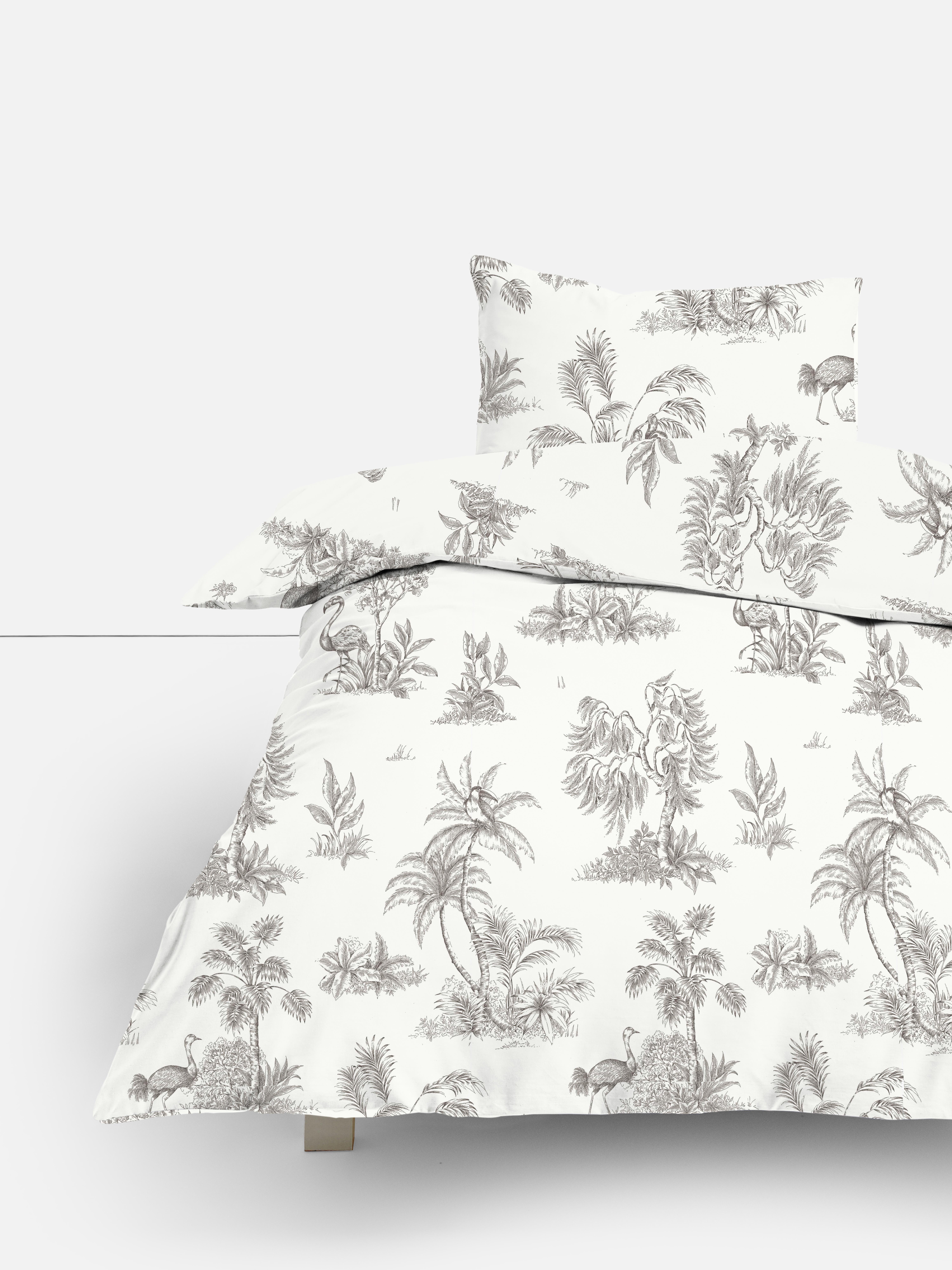 Eenpersoons dekbedovertrekset met toile de Jouy