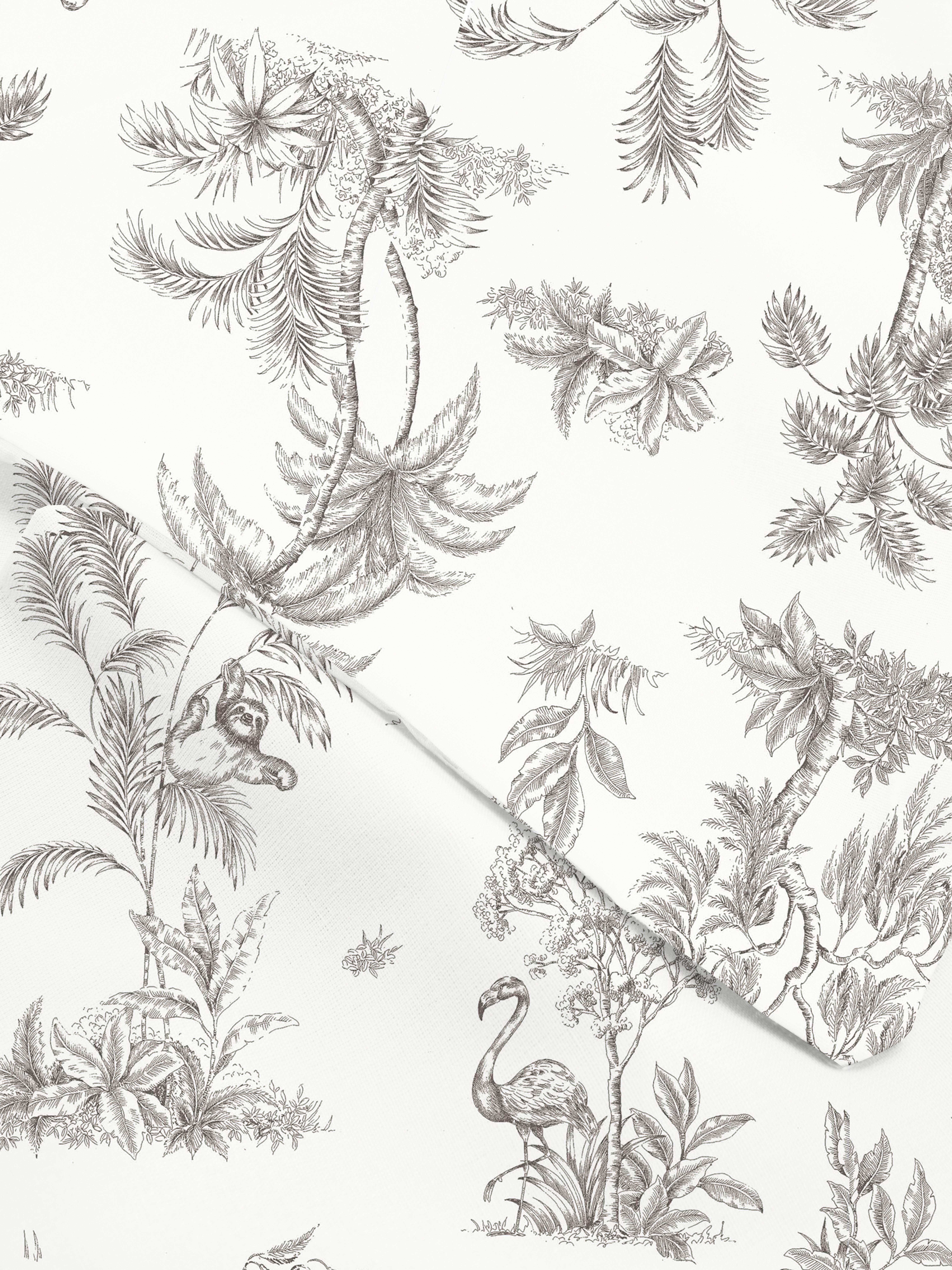 Parure de lit double à motif toile tropicale