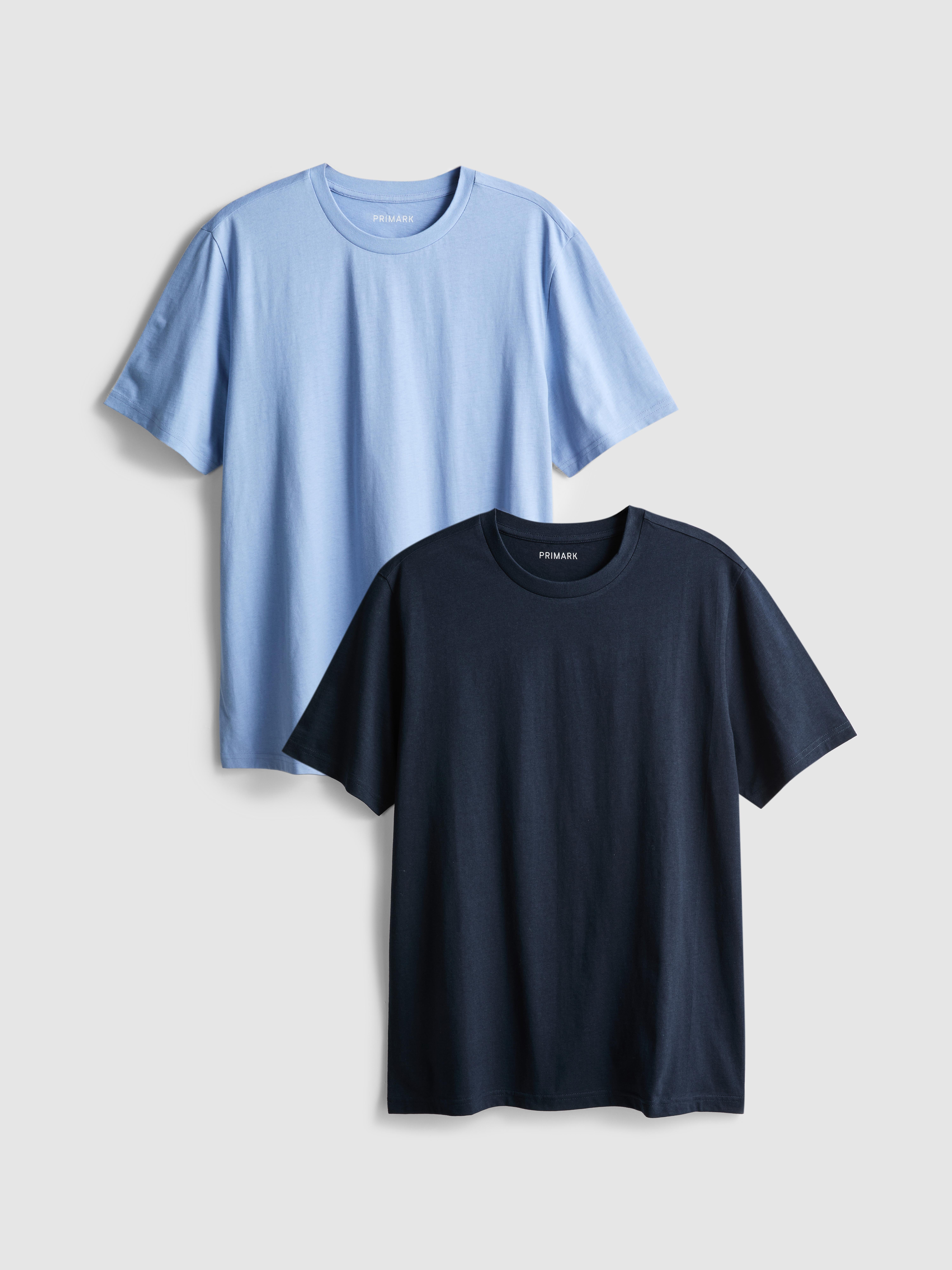 2pk Crew Neck T-Shirts Blue