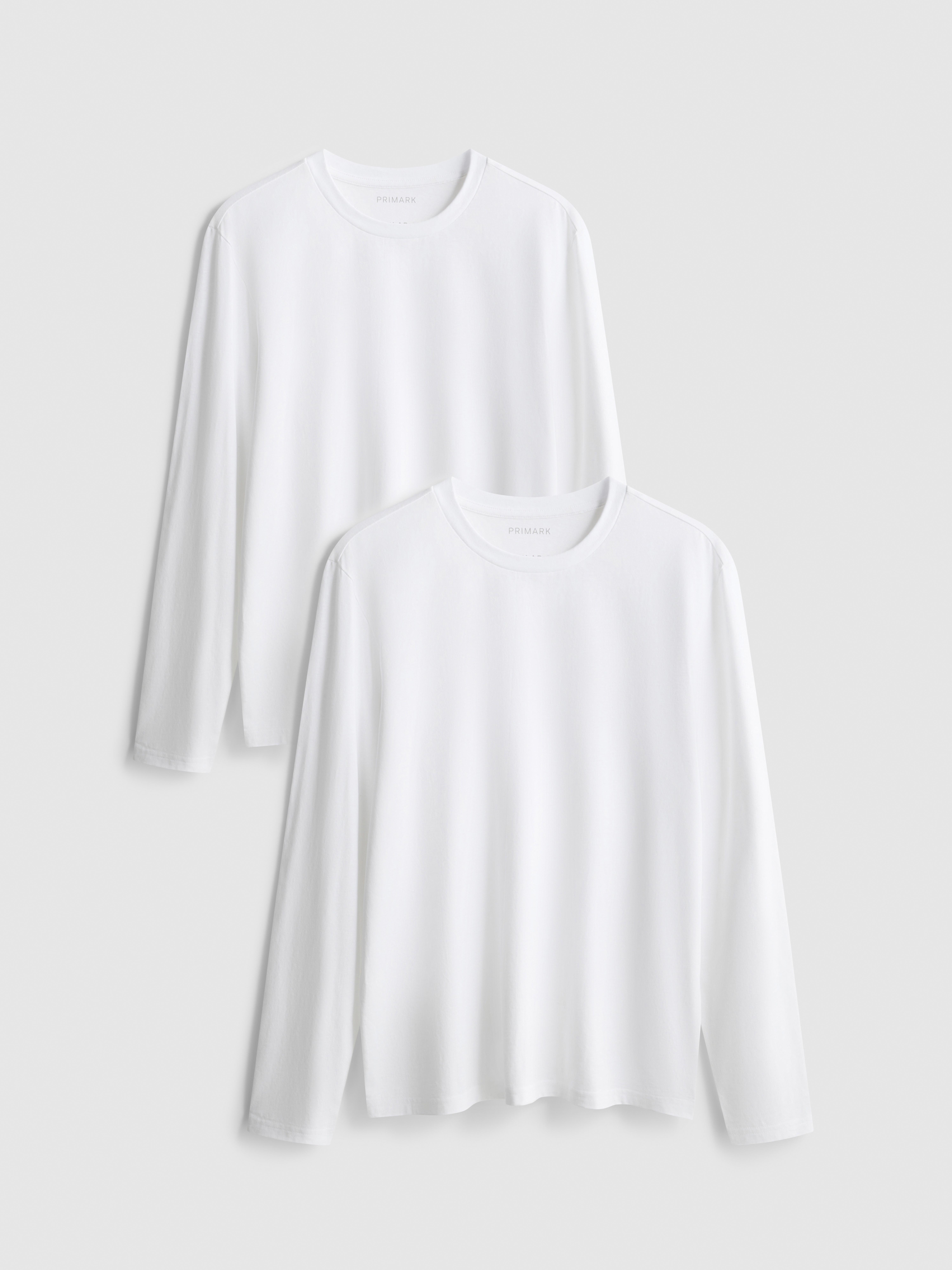 Langarmshirts aus Baumwolle, 2er-Pack