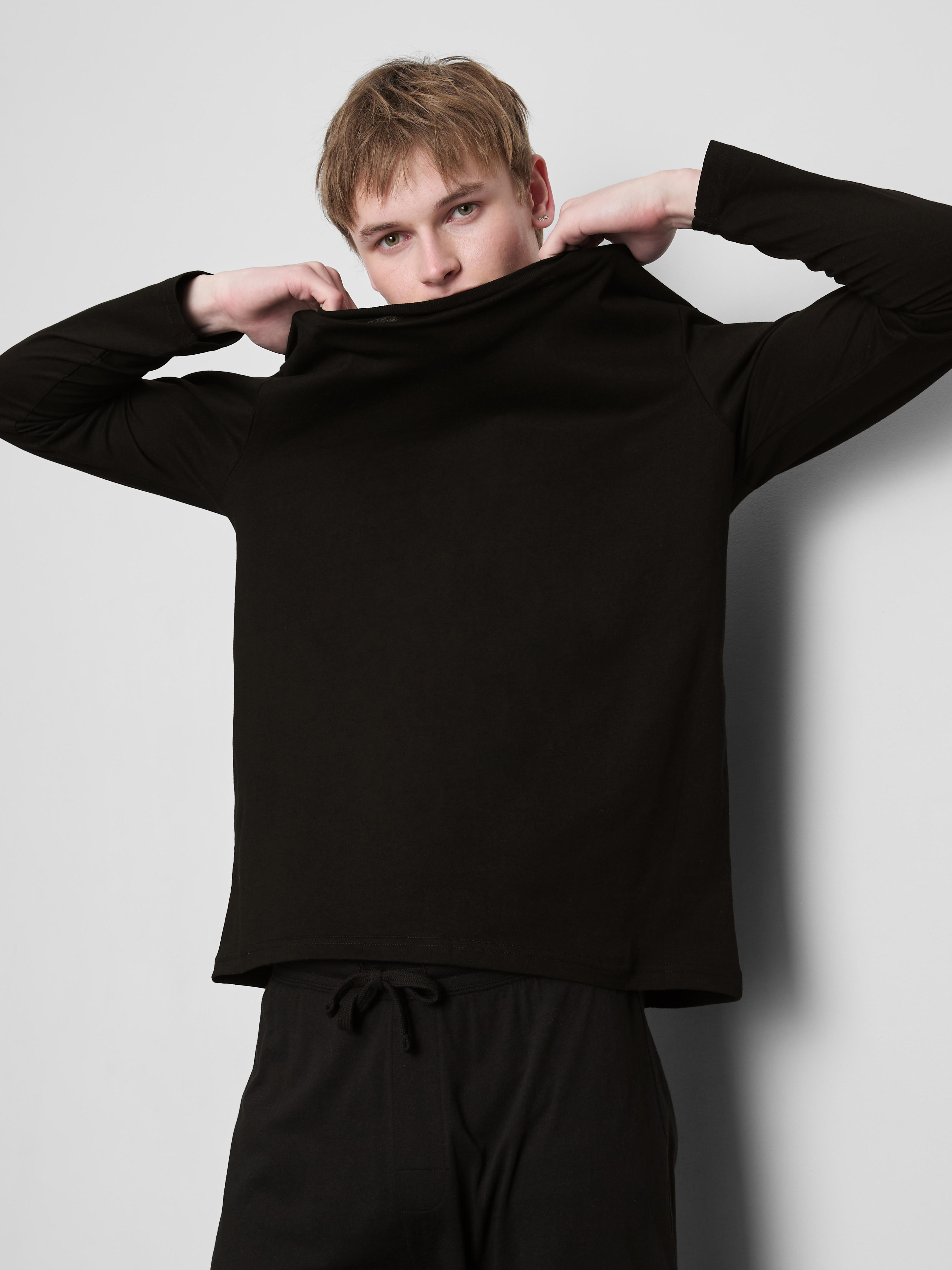 Lot de 2 t-shirts en coton à manches longues