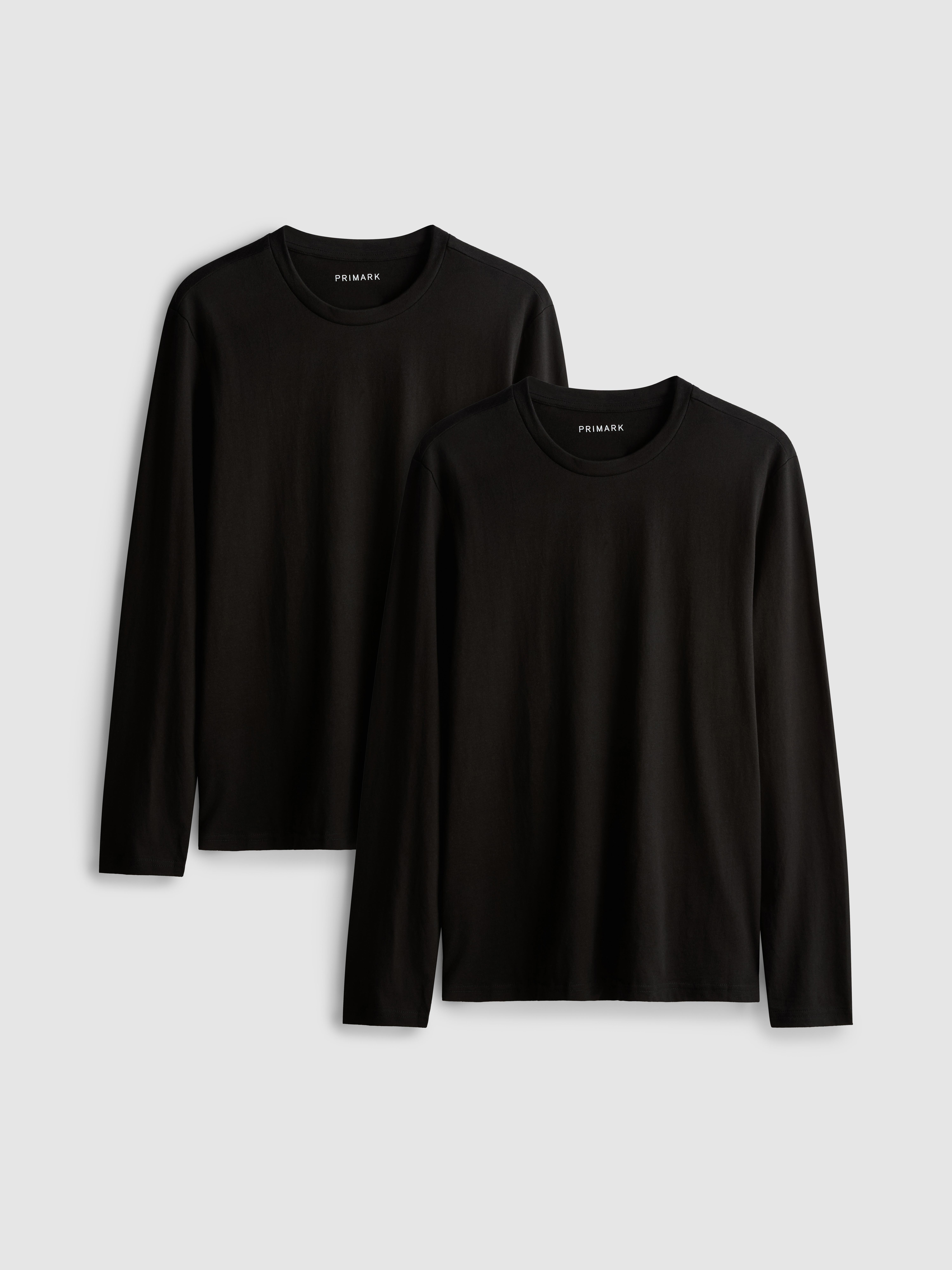 Lot de 2 t-shirts en coton à manches longues