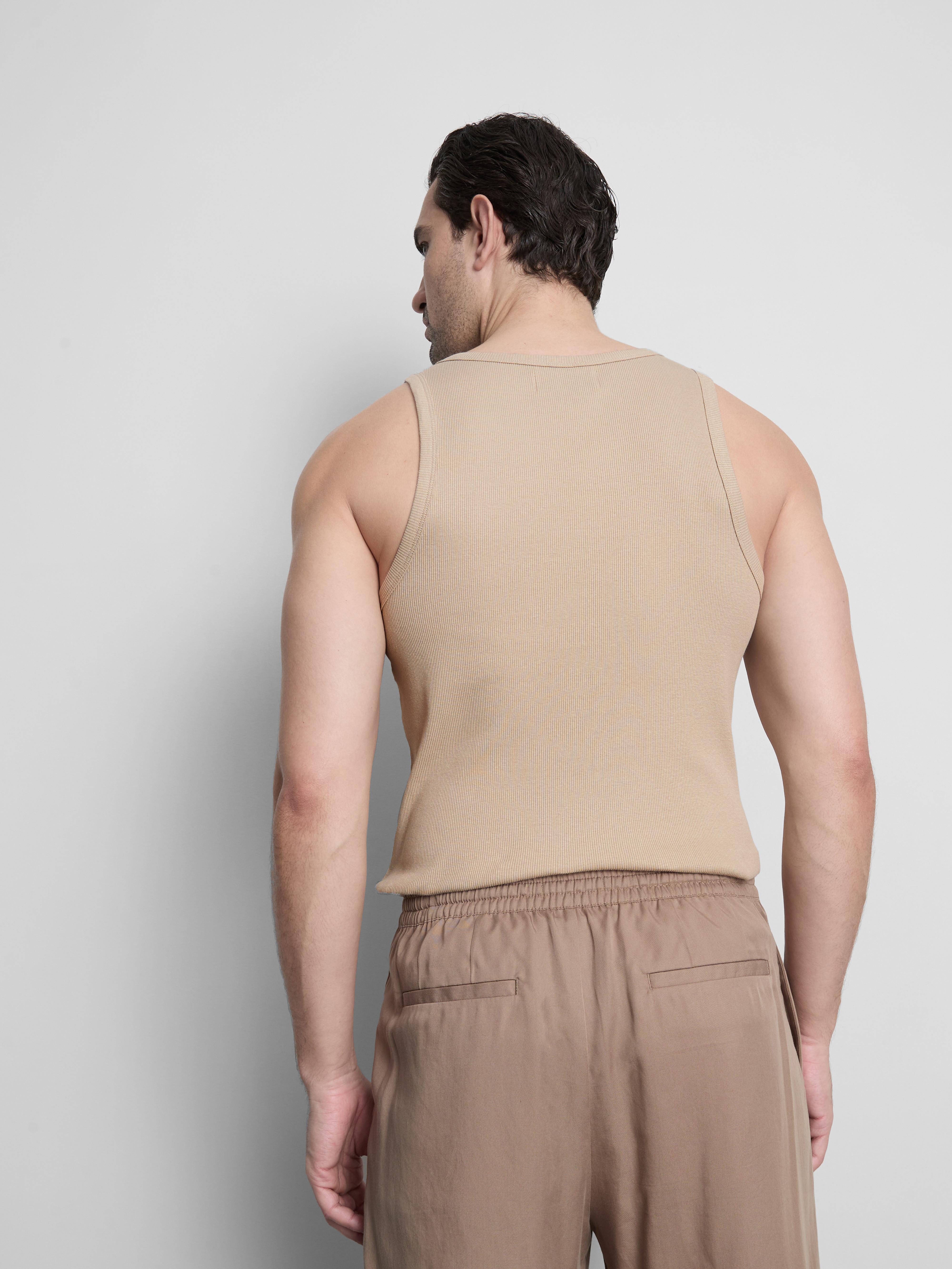 Men's Stone Ribbed Shirt