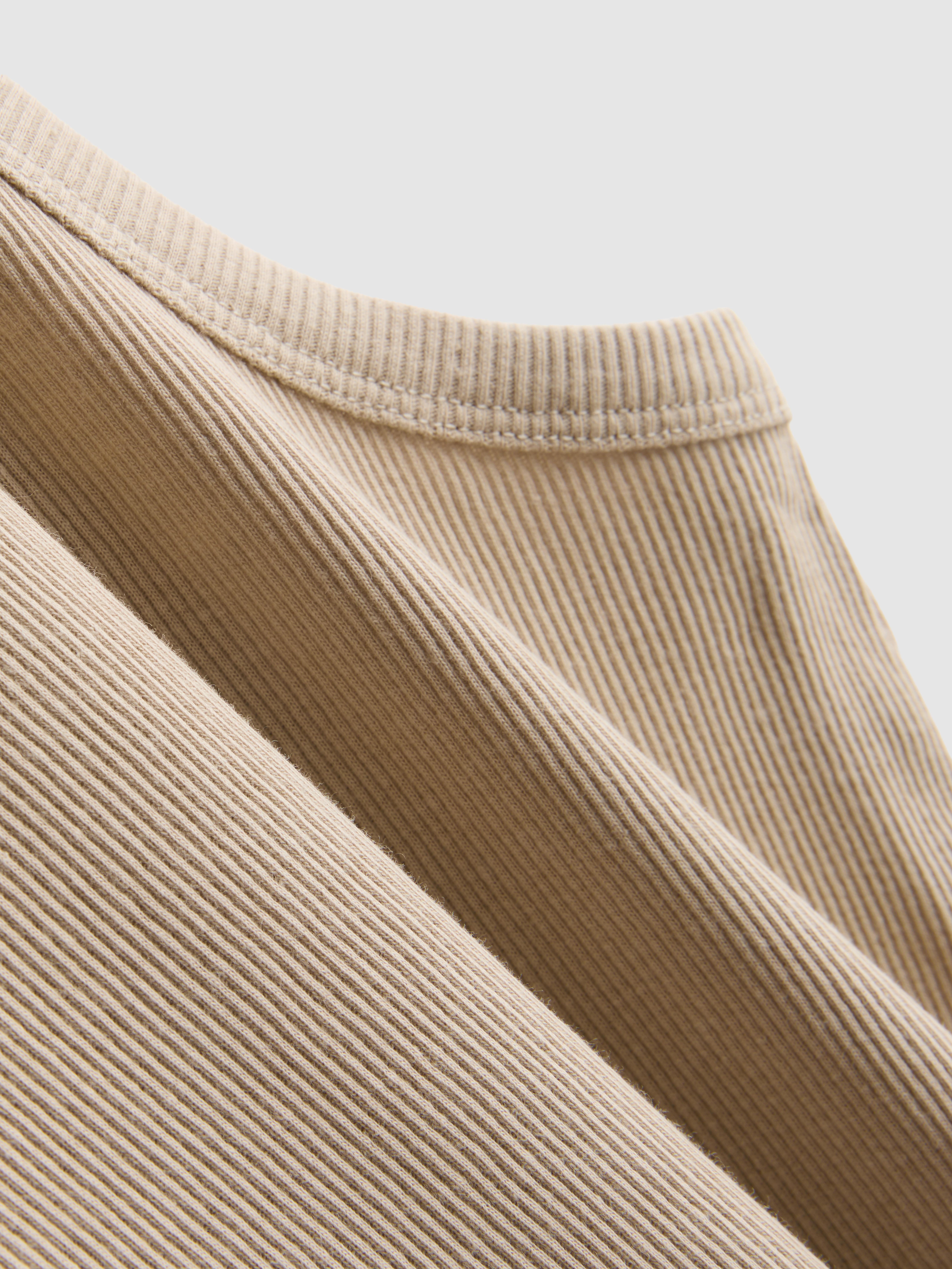 Men's Stone Ribbed Shirt