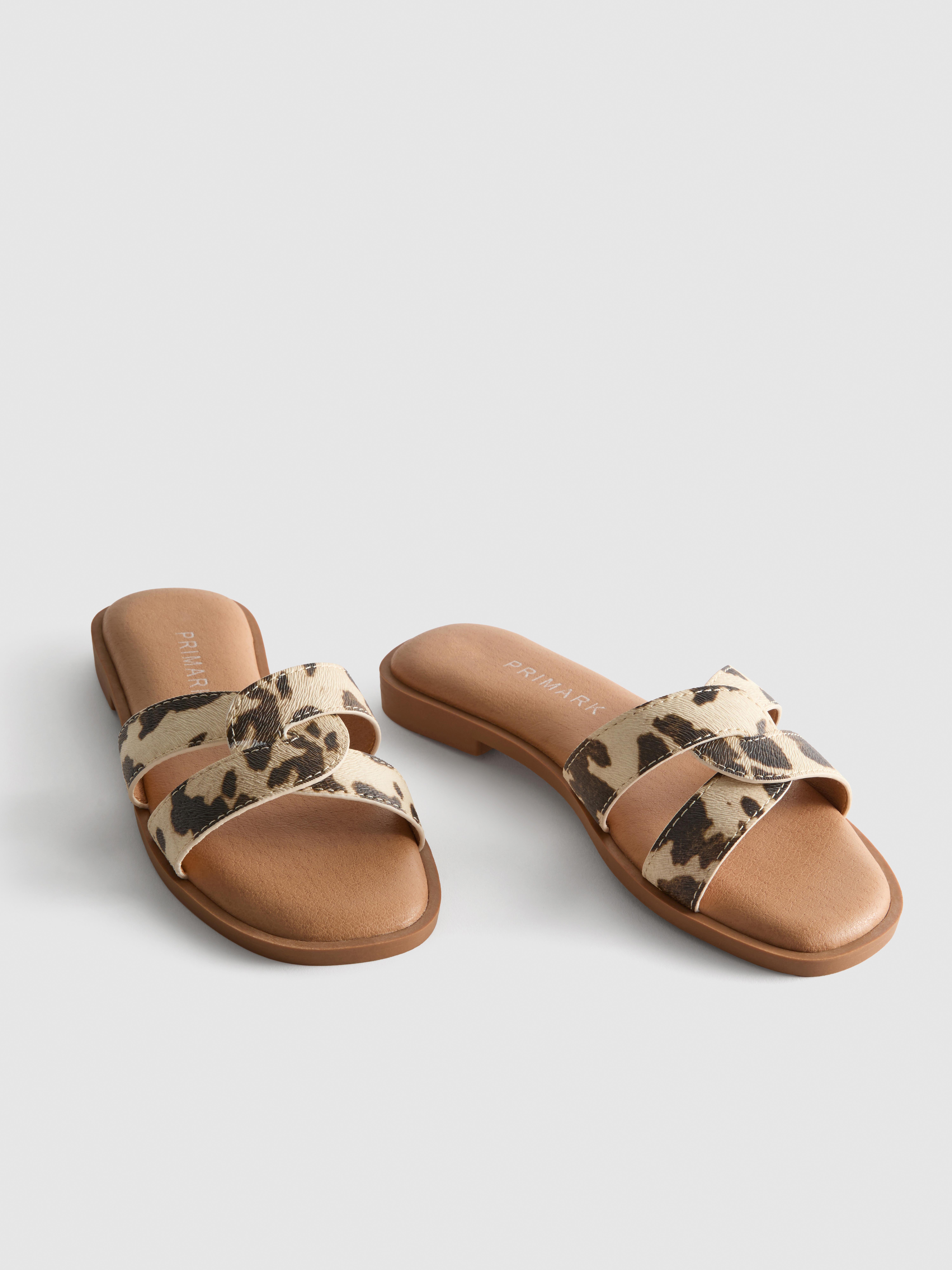 Cross Strap Mule Sandals