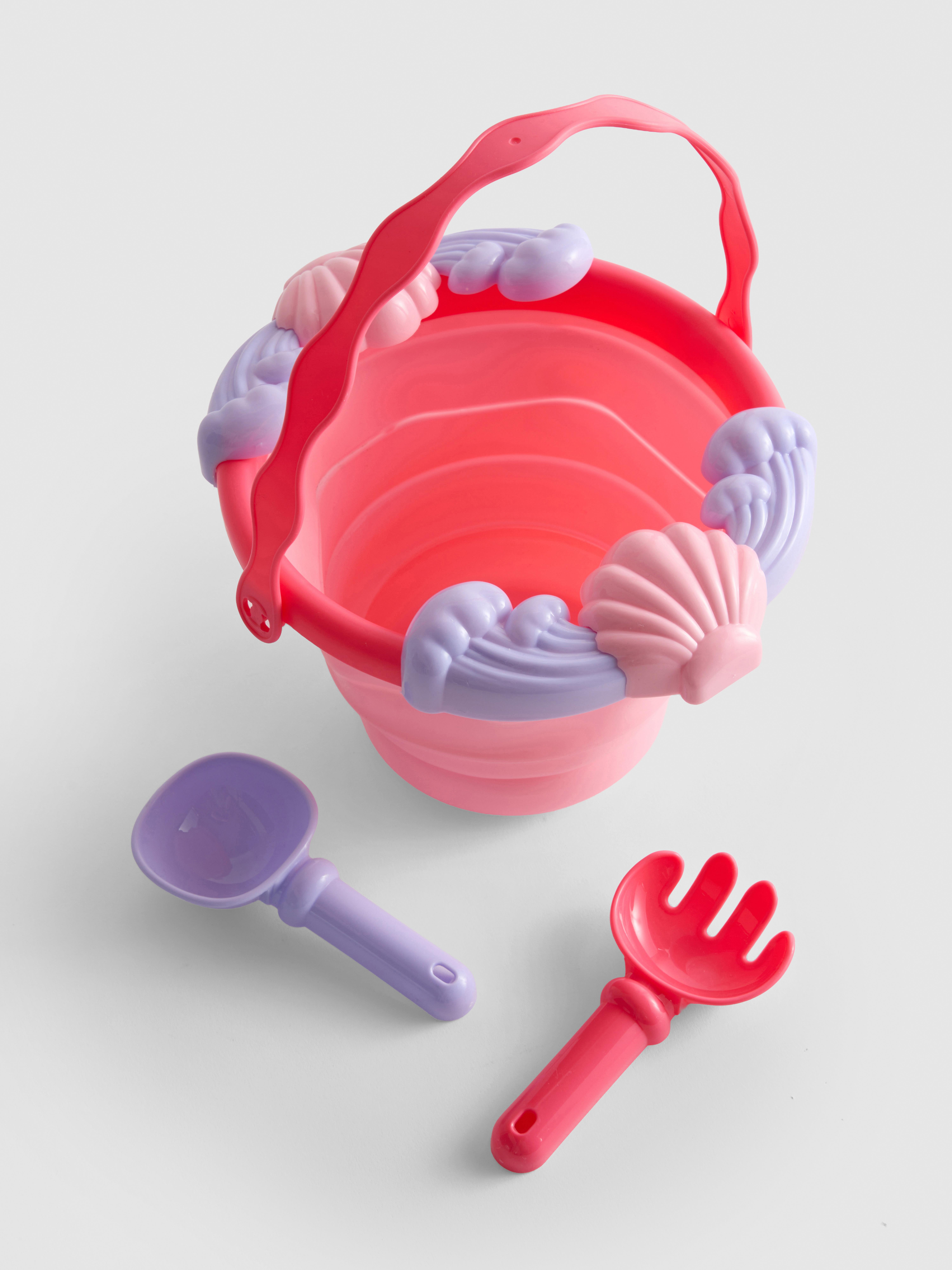 3-Piece Unicorn Collapsible Beach Bucket Set